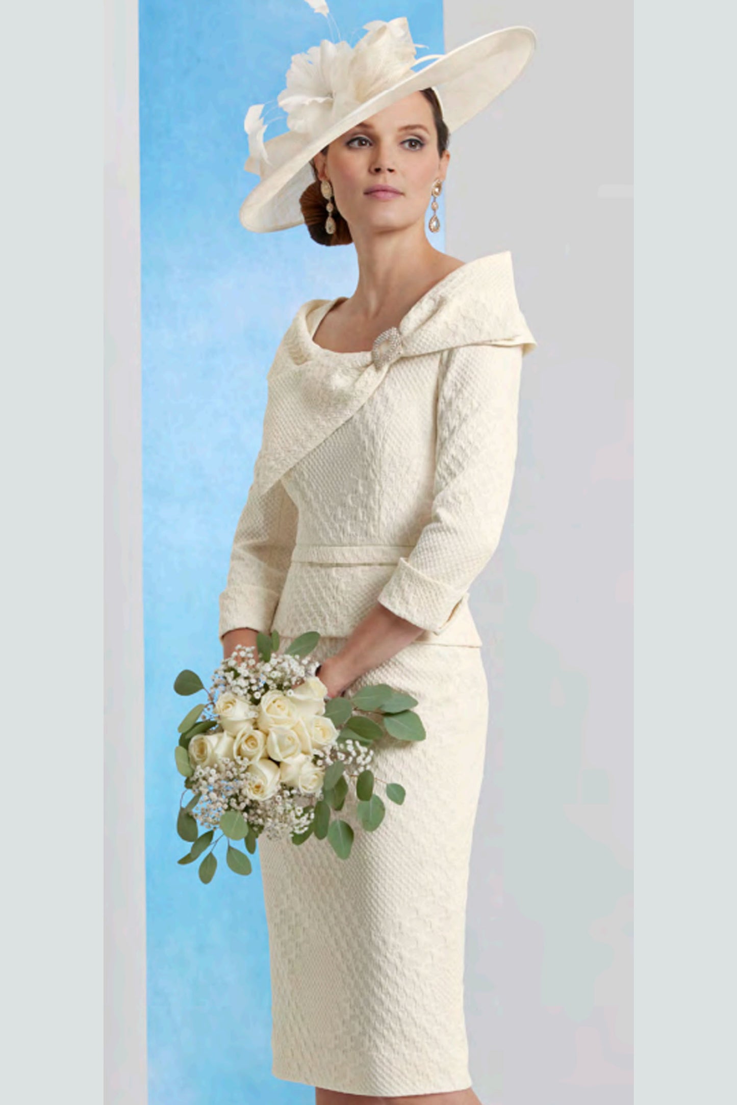 Condici 'Cavendish Cloque’ Dress Cavendish/Alabaster 11387-240