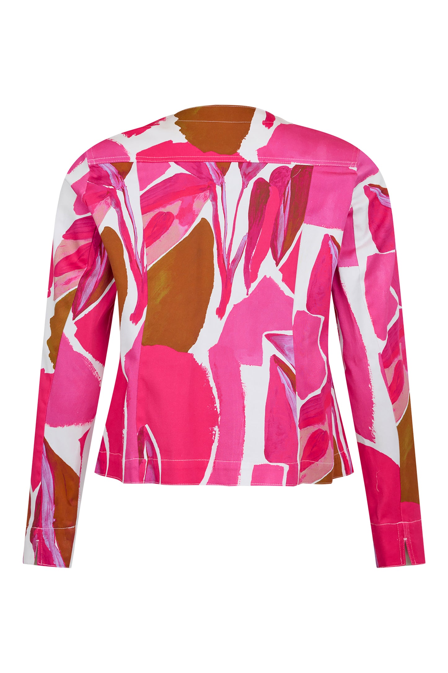 I'cona Abstract Fitted Jacket Pink/Multi 67339-60379-432