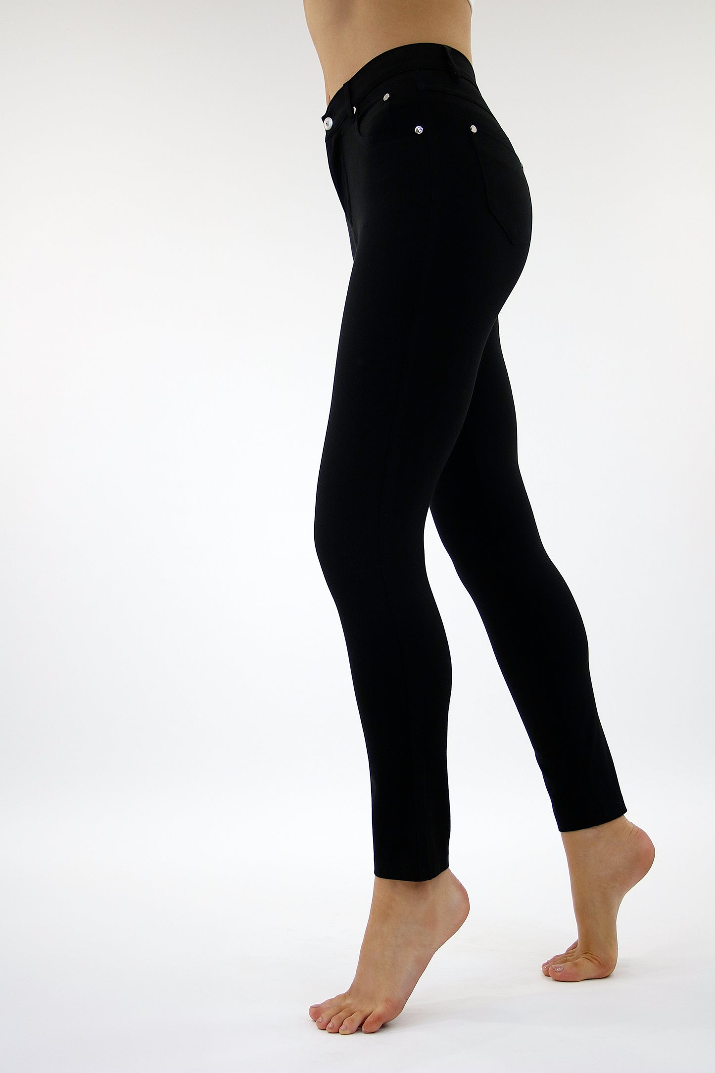 Marble 7/8th Ankle Grazer Jeans Black 2400-101
