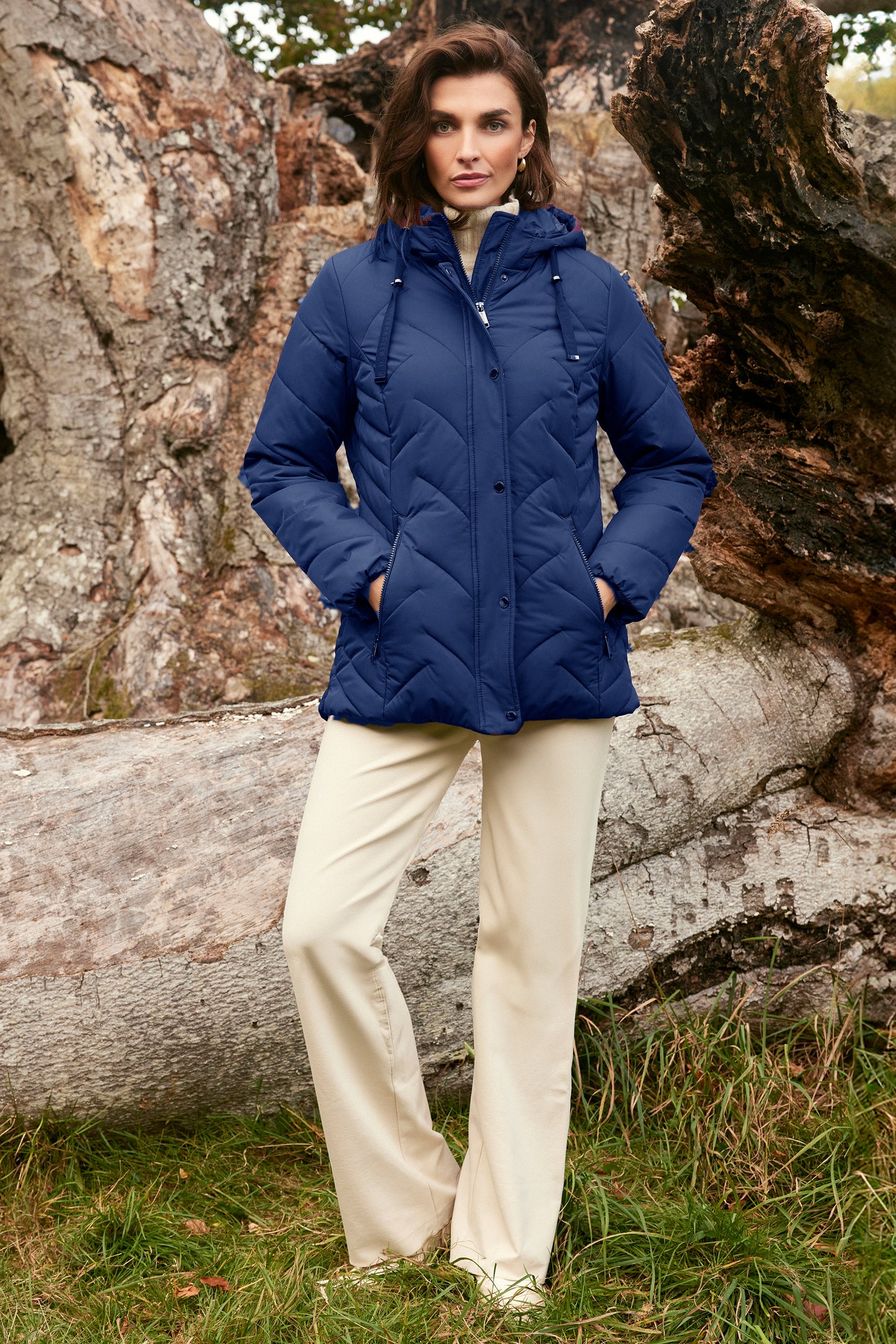 Frandsen Quilted Technical Down Jacket Blue 305-620-67