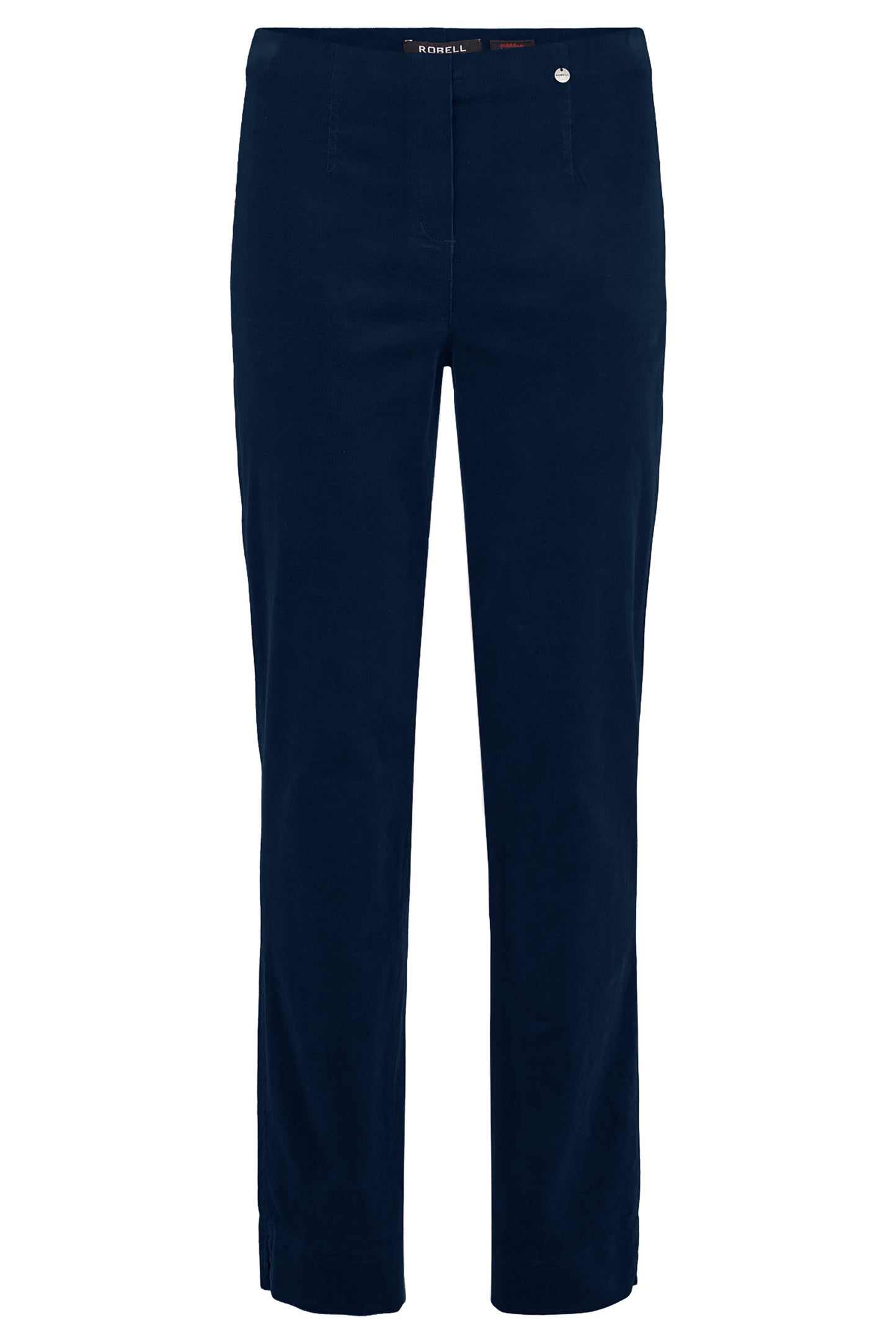 Robell Short Length 29" Marie Velvet Trousers Denim Blue 51414-54363-68S