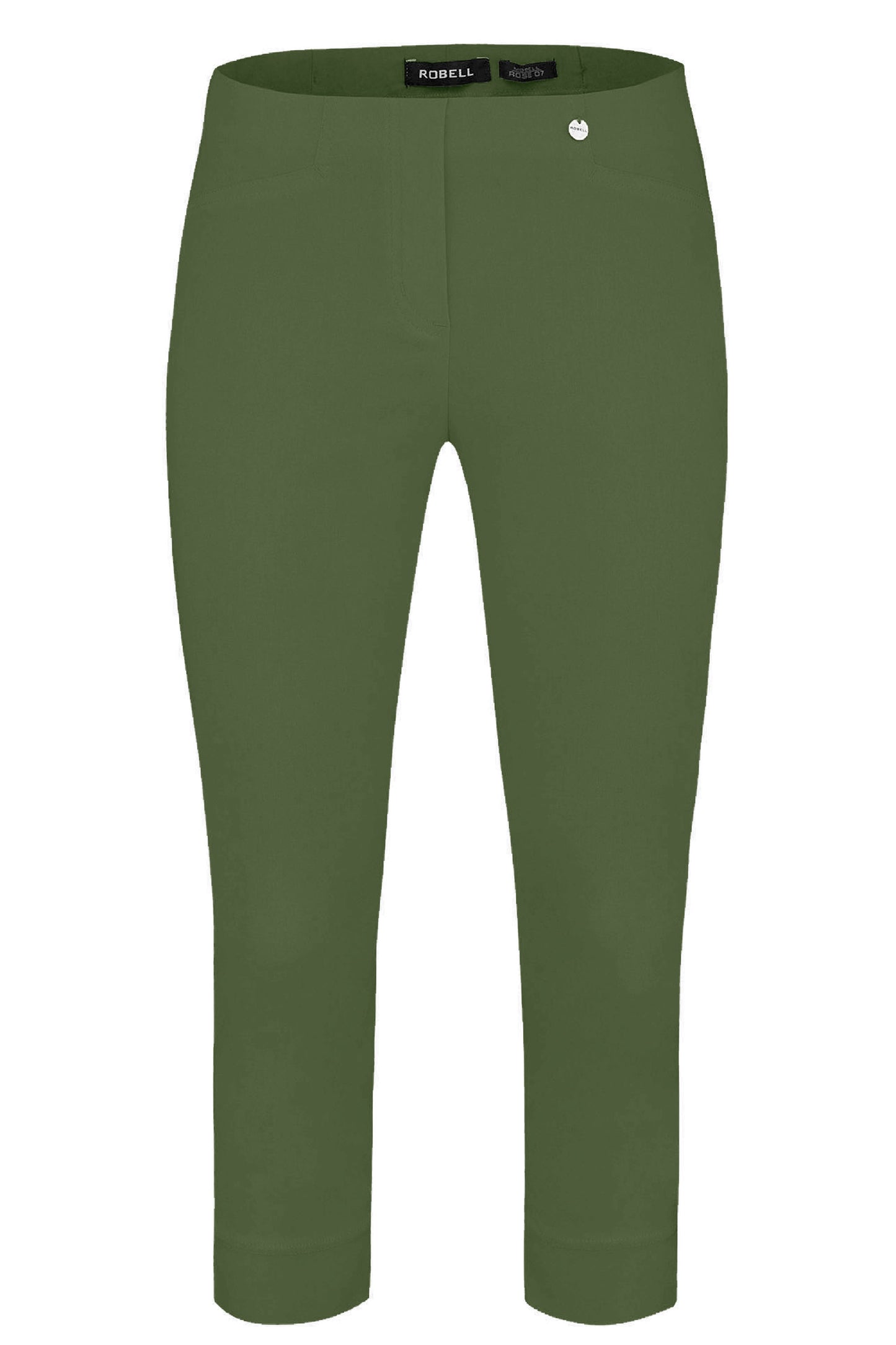 Robell Rose 07 Knee Length Trousers Dark Olive 51636-5499-881