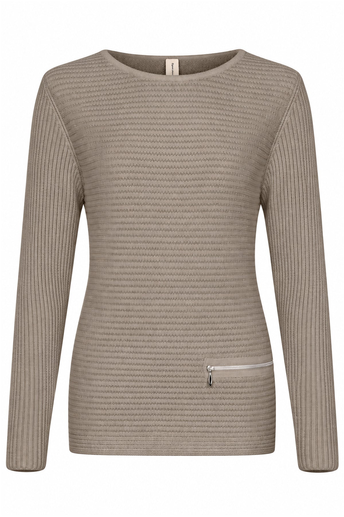 Skovhuus Organic Cotton Zip Detail Sweater Grey 5353-1052