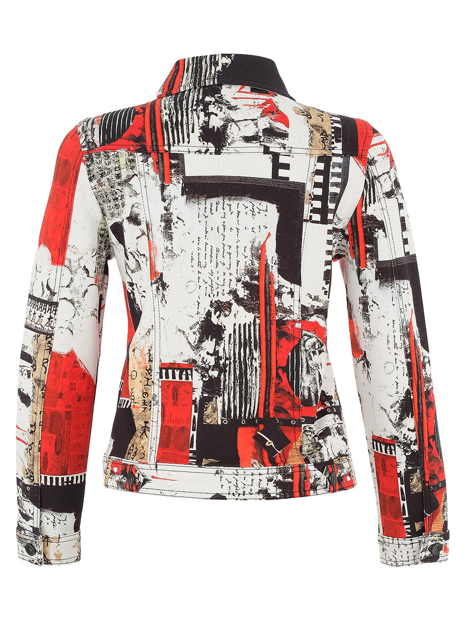 Dolcezza "Bookworn" Print Jacket Black/Red 75647
