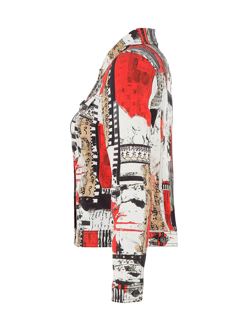 Dolcezza "Bookworn" Print Jacket Black/Red 75647