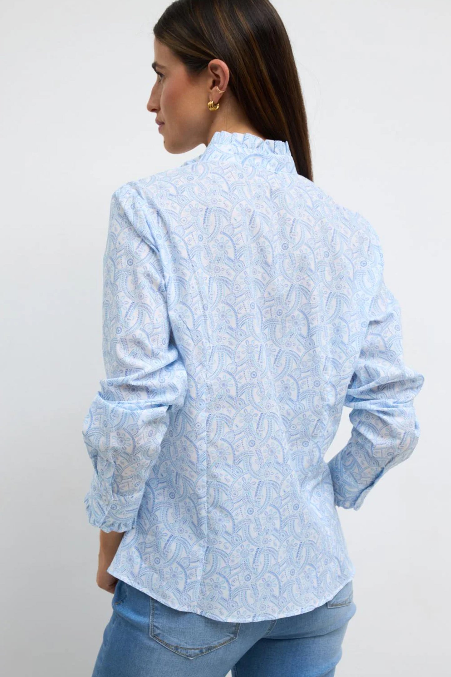 Bariloche Paisley Print Shirt Azul Algaba