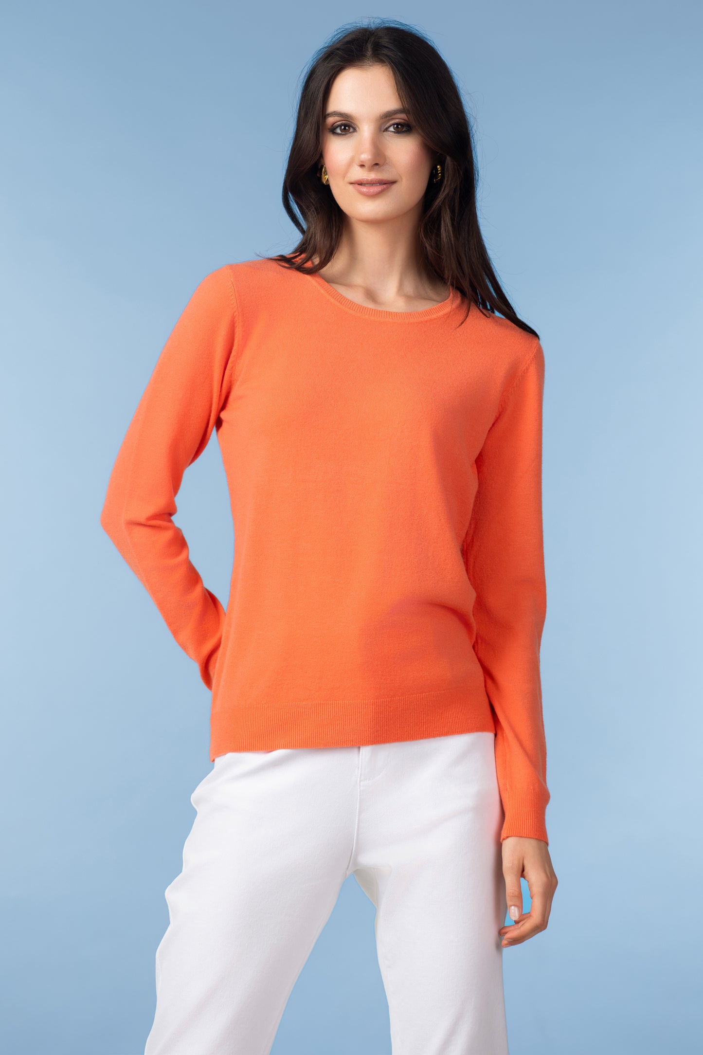 Alison Sheri Long Sleeved Top Orange YRE704