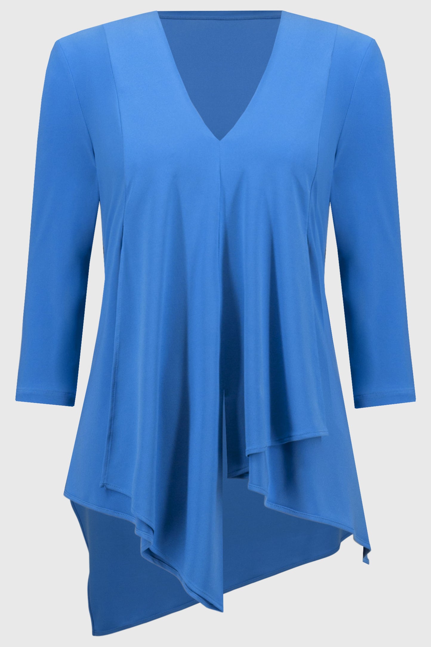 Joseph Ribkoff Asymmetric Tunic Coastal Blue 161066-4360