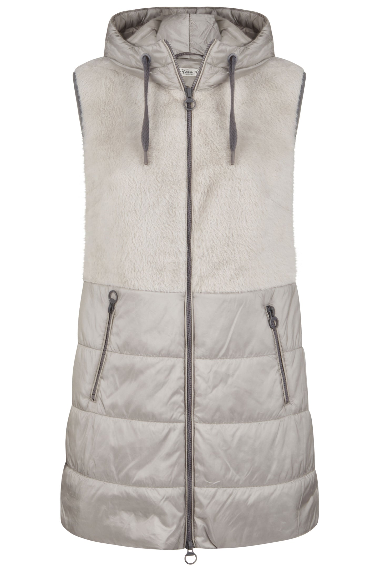 Barbara Lebek Contrasting Gilet - Steel - 36040052-923