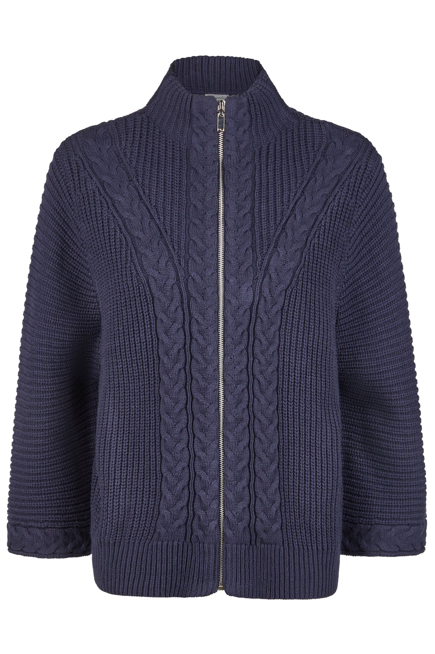 Barbara Lebek Cable Knit Cardigan - Navy - 36770052-870