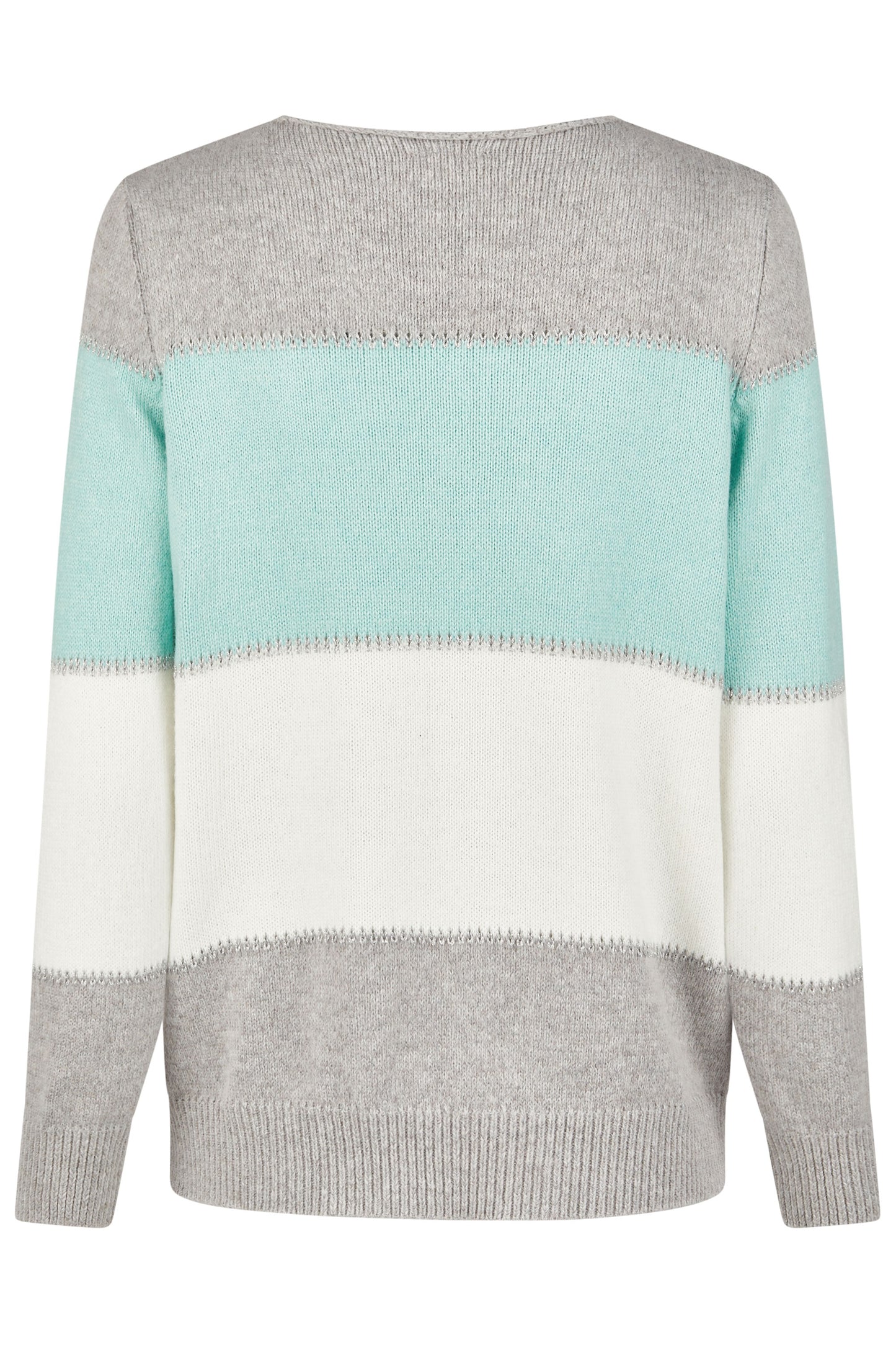 Barbara Lebek Wide Striped Sweater - Steel - 46450052-923