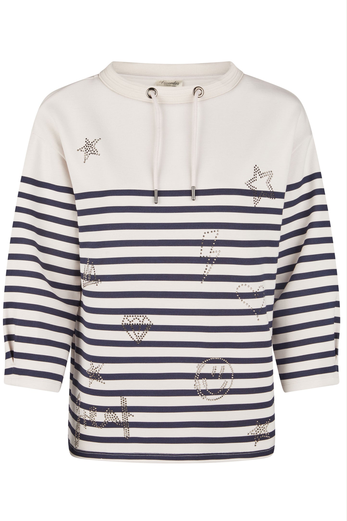 Barbara Lebek Embellished Shaped Sweater Almond 36630052-903