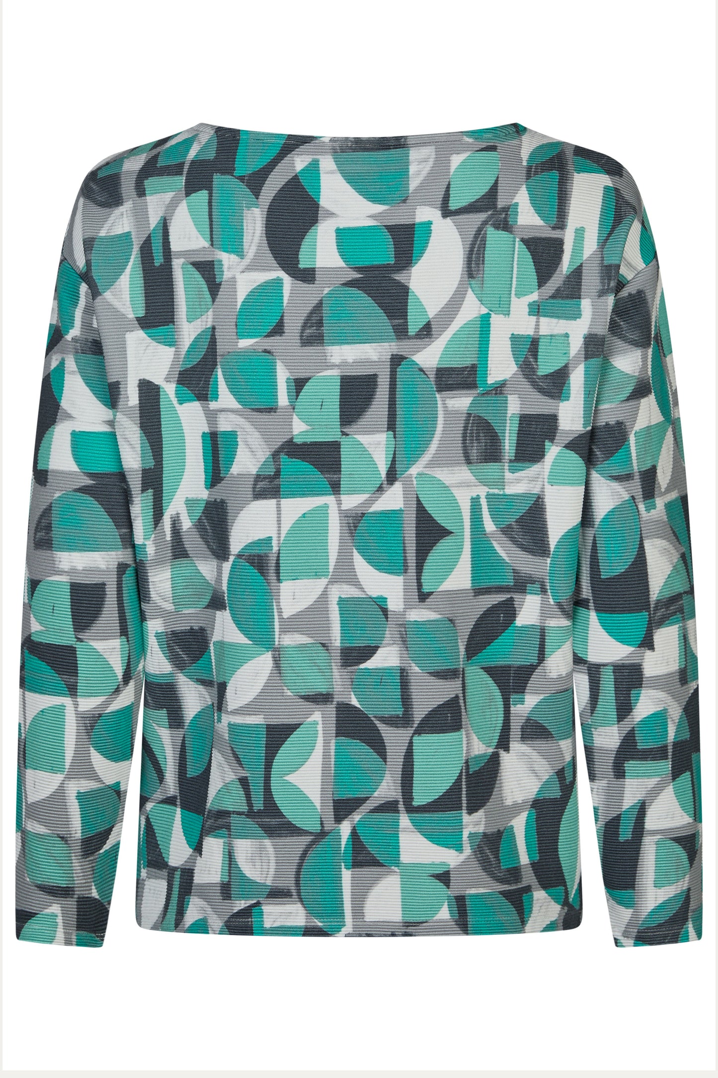 Barbara Lebek Bold Geometric Sweater Jade 41130052-729