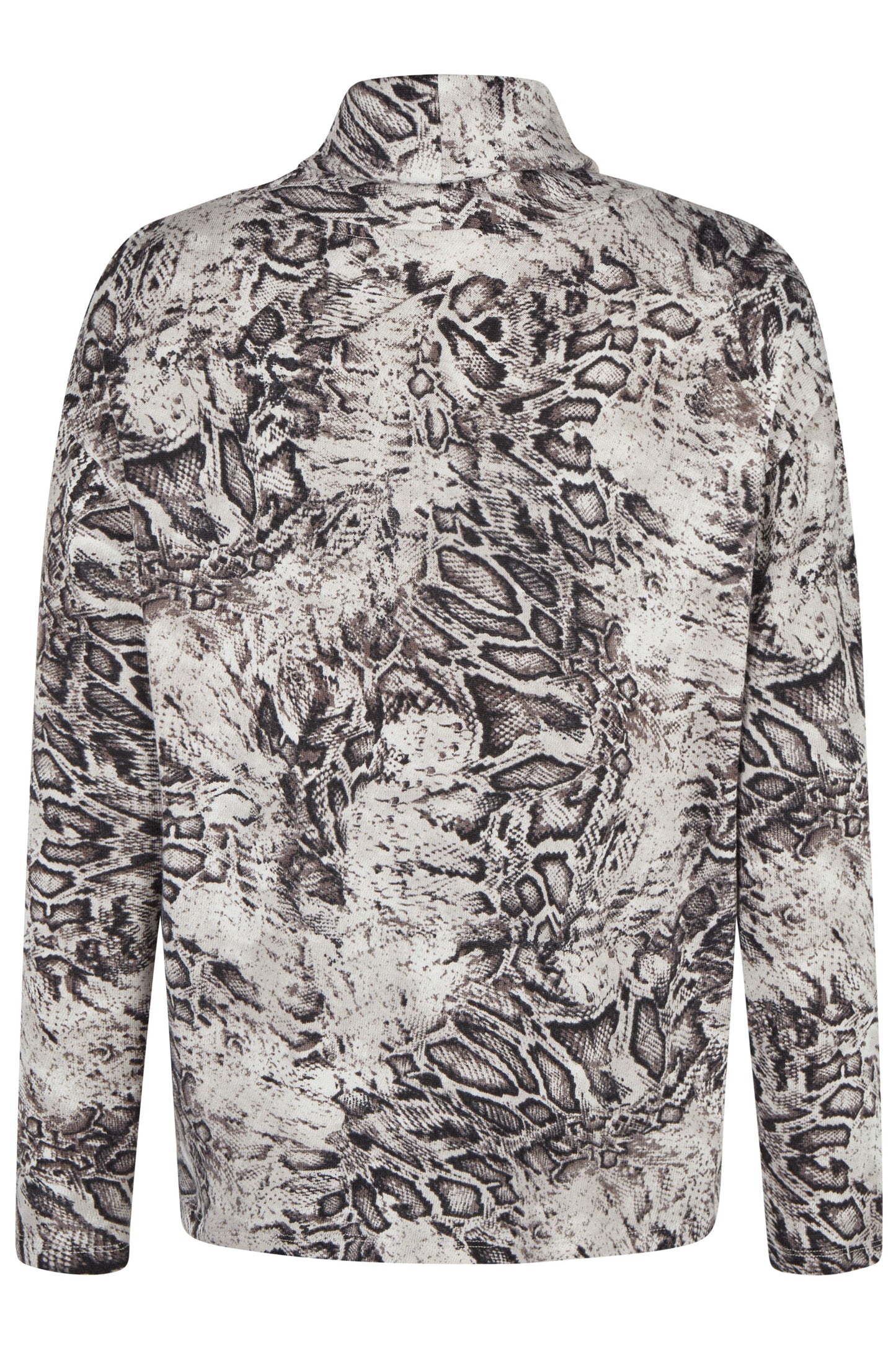 Barbara Lebek Snakeskin Patterned Top - Steel - 36230052-923