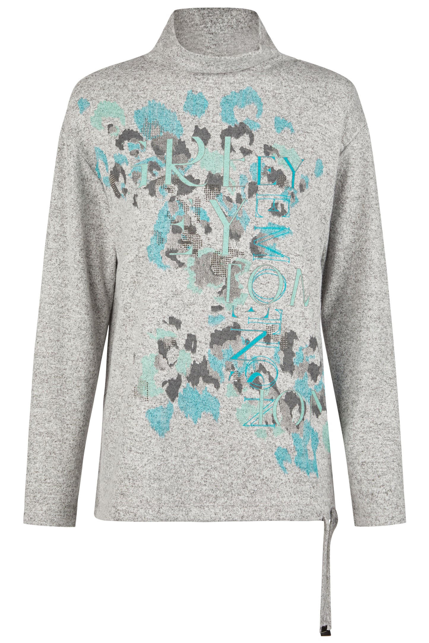 Barbara Lebek Classic Sweater Steel 41100052-923