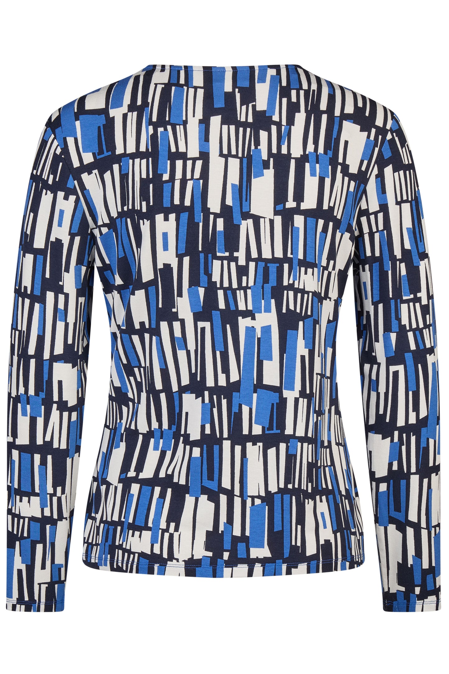 Barbara Lebek Bold Abstract Top - Navy - 36730052-870