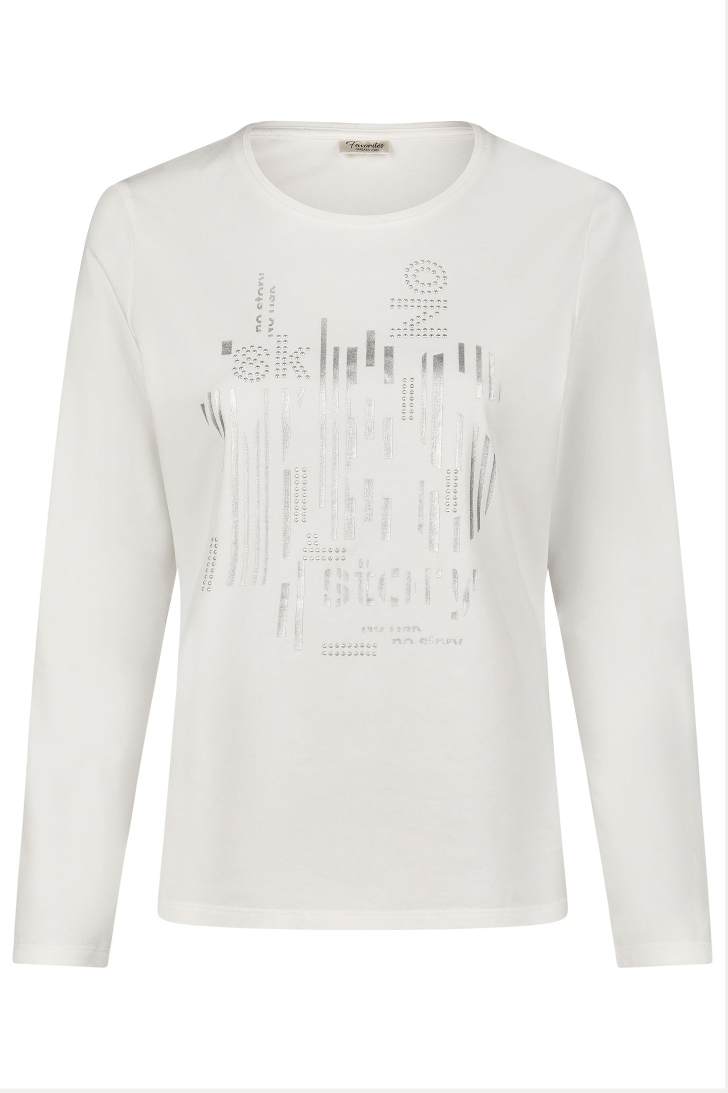 Barbara Lebek Abstract Embellished Top - Off-White - 36140052-120