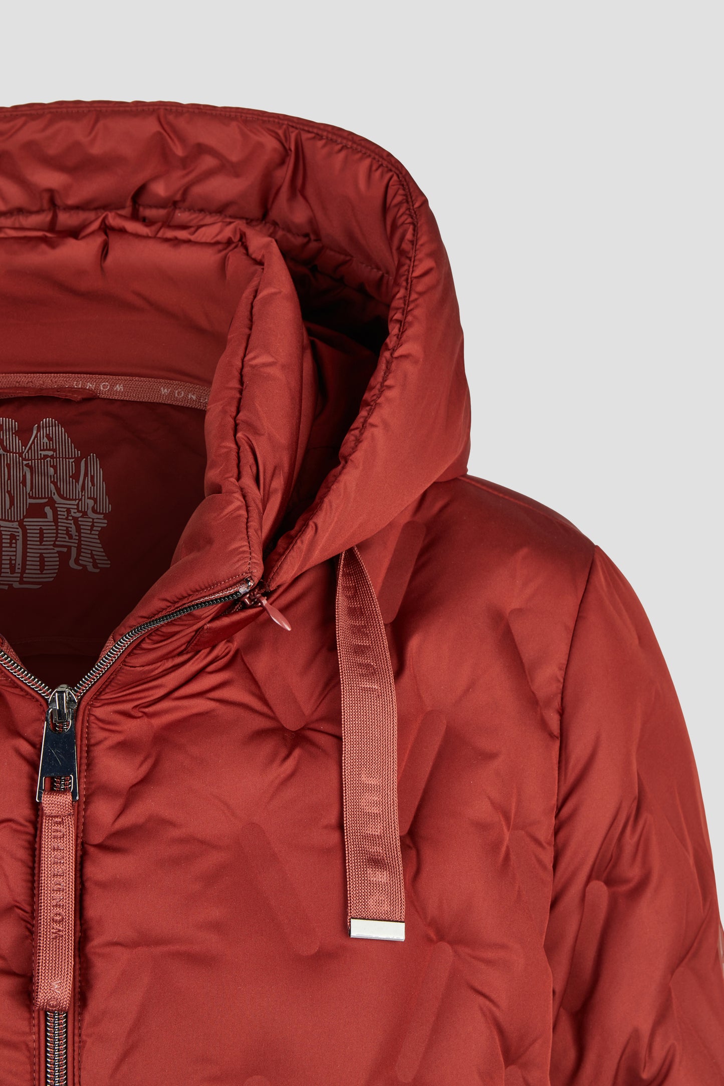 Barbara Lebek Down Free Hooded Jacket Warm Rust 11000062-436