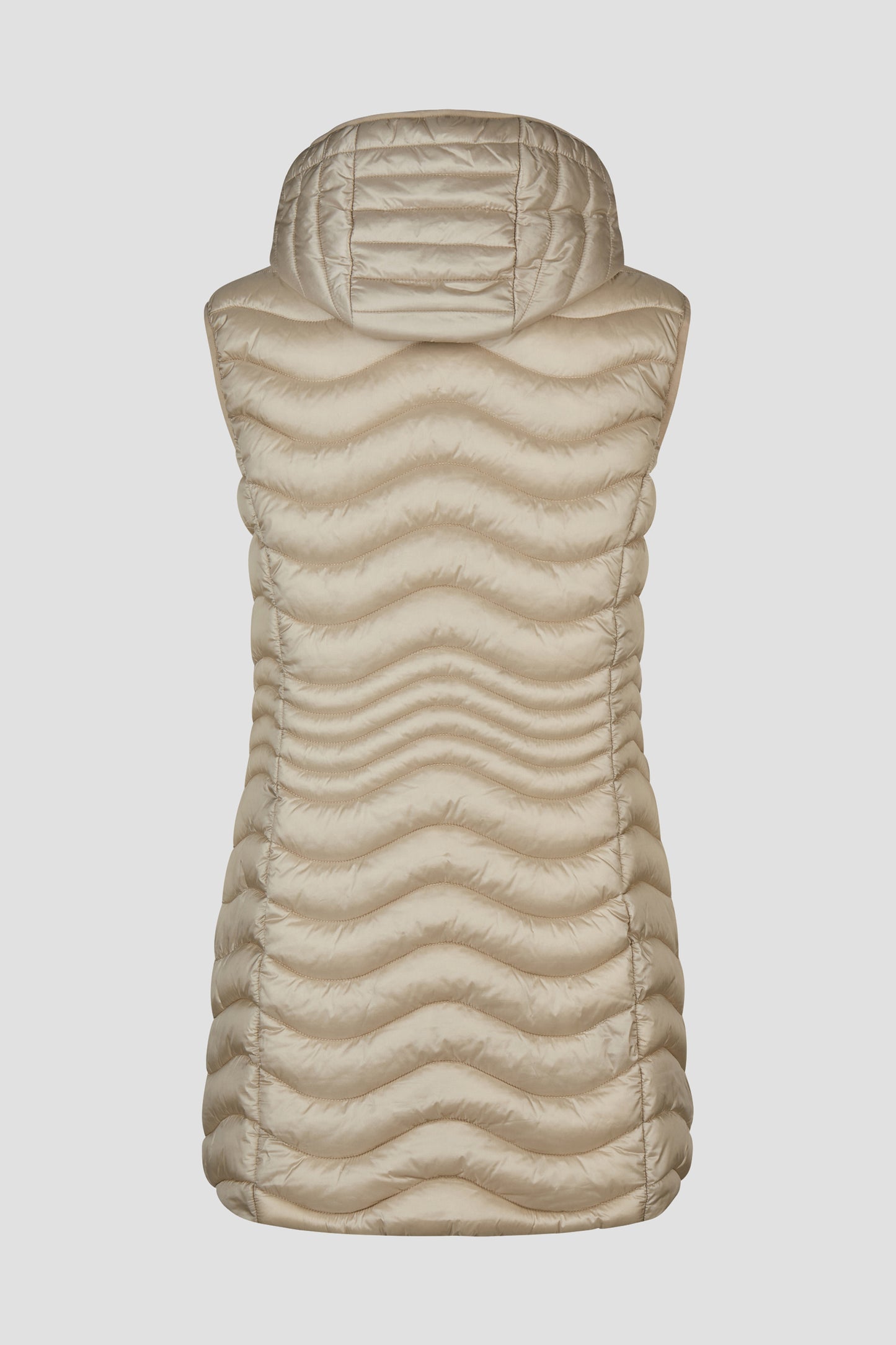 Barbara Lebek Down Free Hooded Gilet Sand 11120062-242