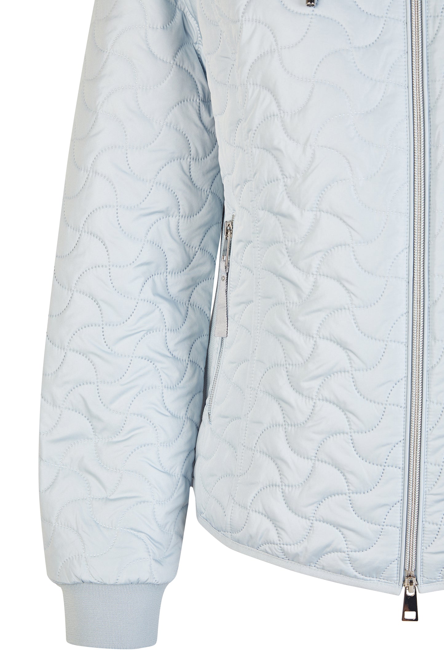 Barbara Lebek Quilted Jacket With Hood Sky Blue 50570062-727