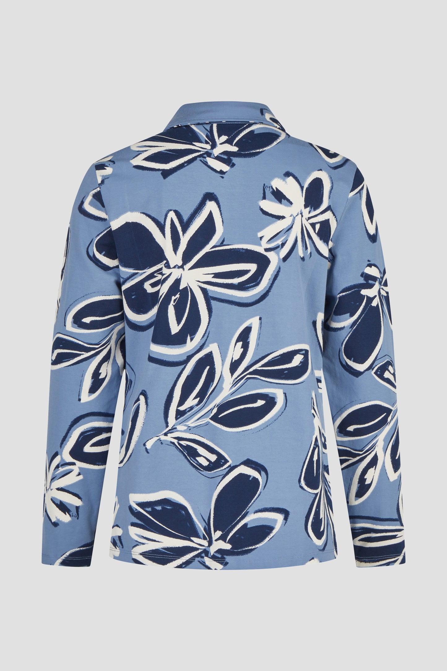 Barbara Lebek Jersey Blouse Smoke Blue 15891062-752