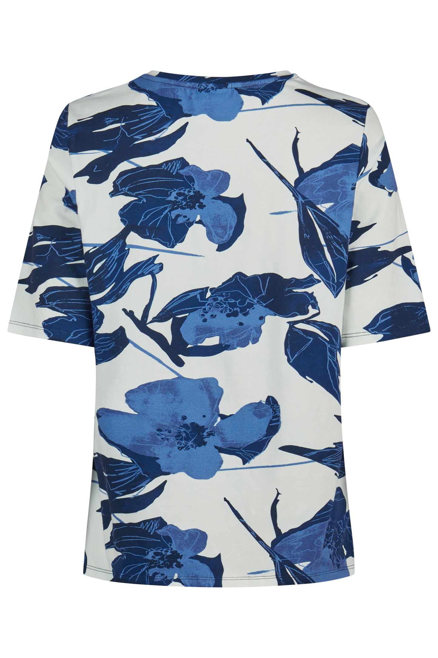 Barbara Lebek Floral/Leaf Print Top Navy 56660062-870