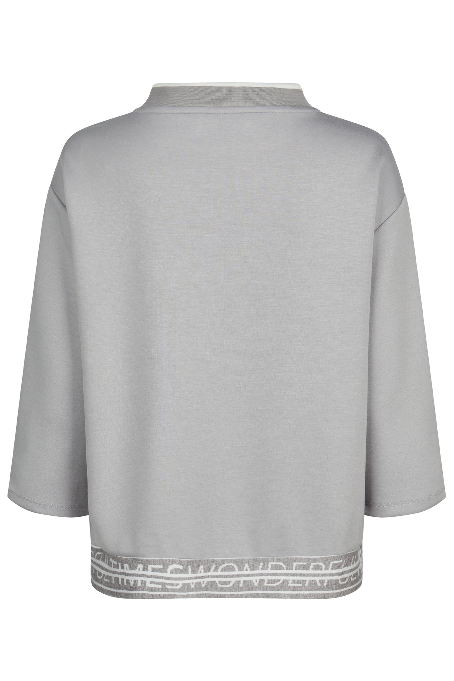 Barbara Lebek Two-Tone Sweater Silver 55100062-913