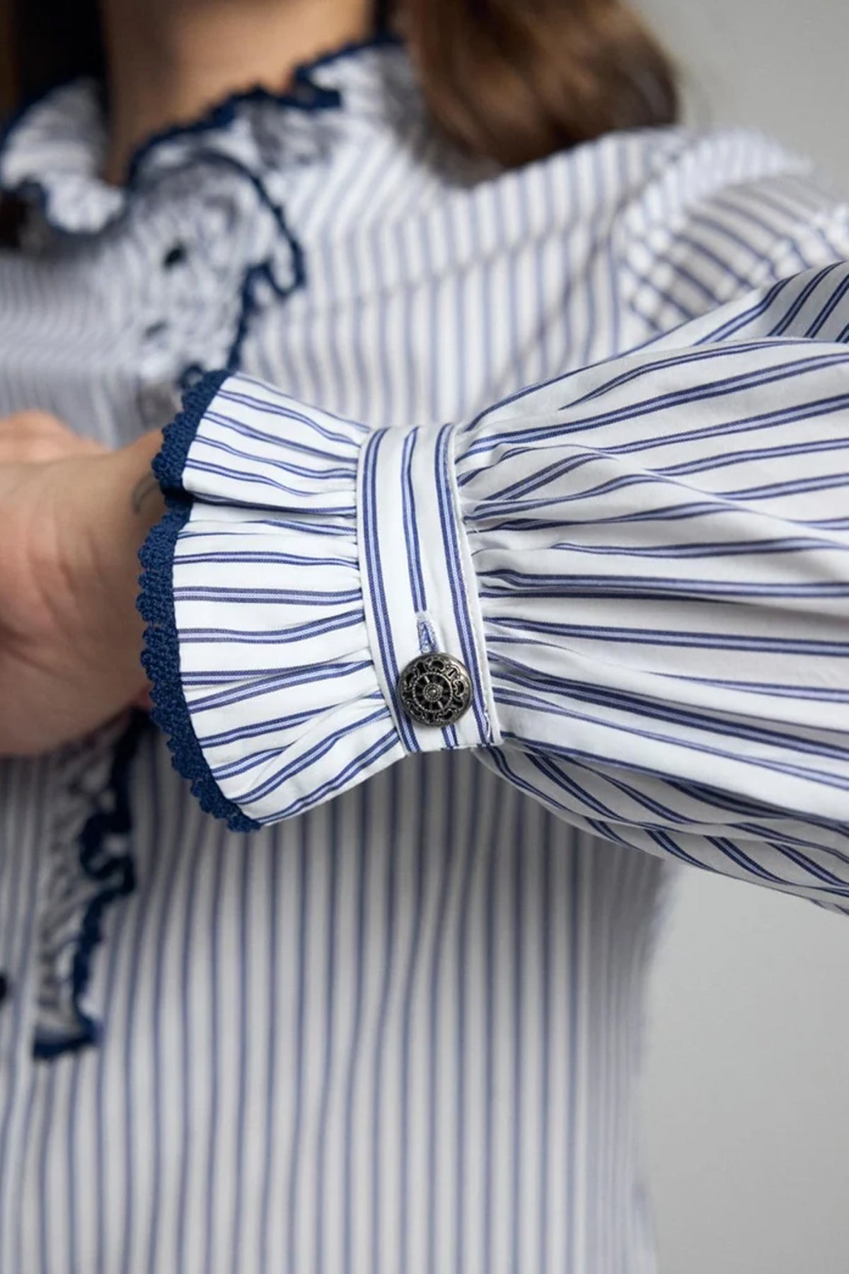 Bariloche Atina Stripe Shirt Navy