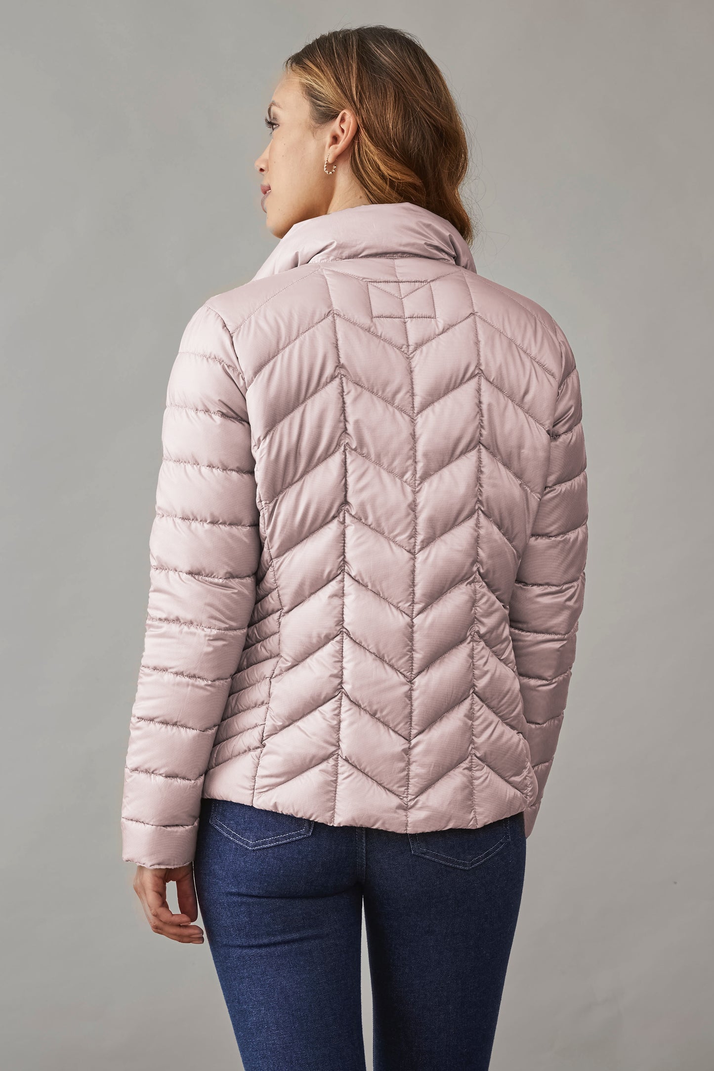 Junge Daisy Light Down Quilted Jacket Blush 0125-2040-62-33