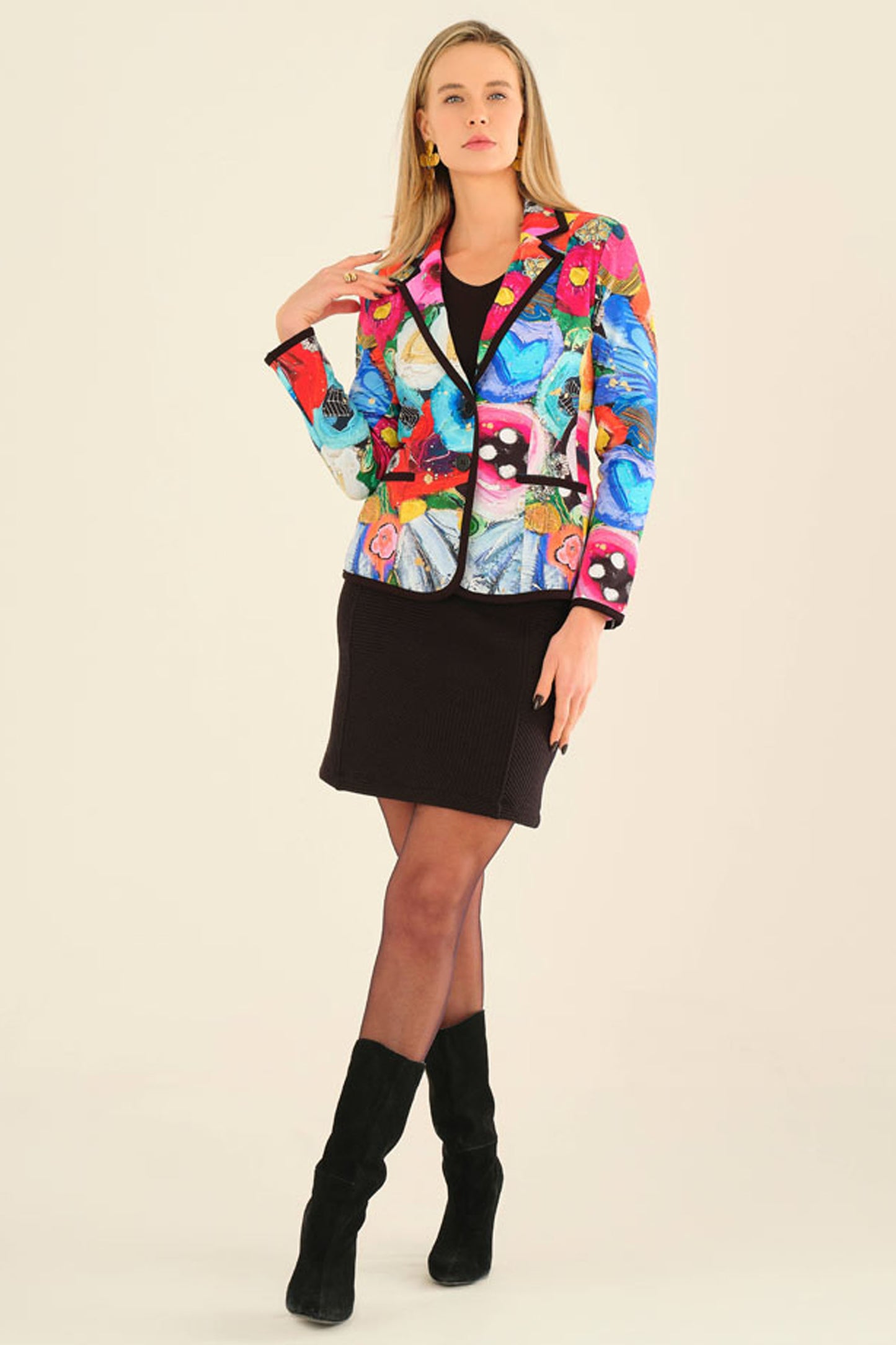 Dolcezza "I Believe In Angels" Print Jacket Multi 75706