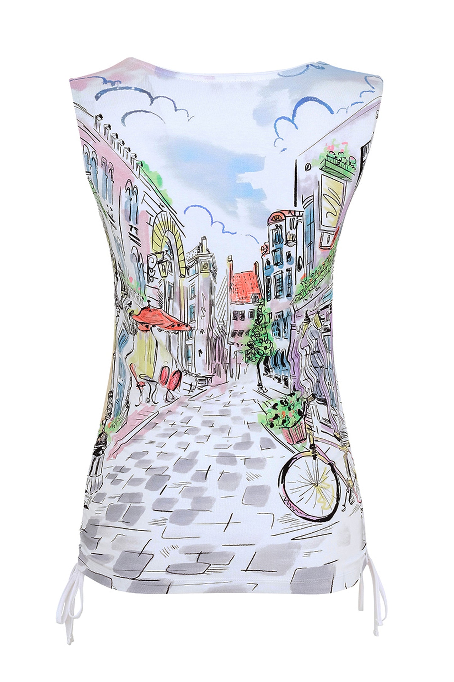 Dolcezza "Sunday Afternoon" By Basak Erarslan Printed Vest Top Multi 25720