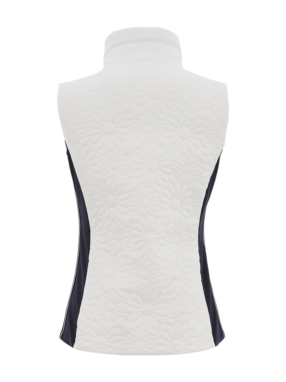 Dolcezza Flower Embossed Gilet White 26105