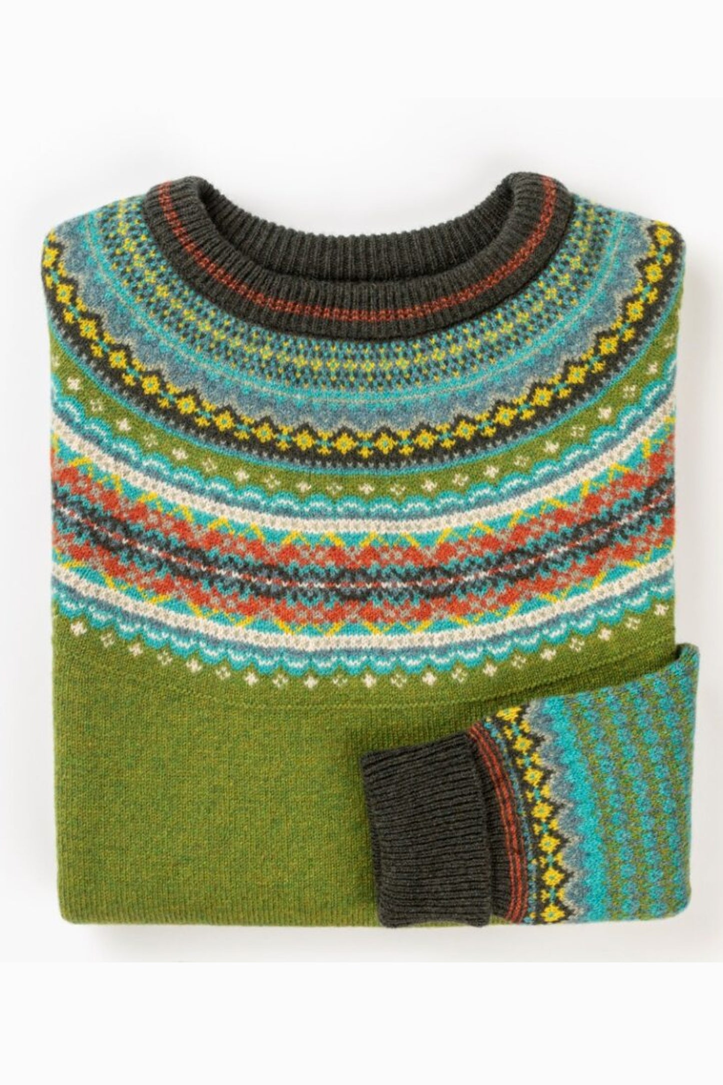 ERIBE Alpine Merino Wool and Angora Sweater Moss P3974