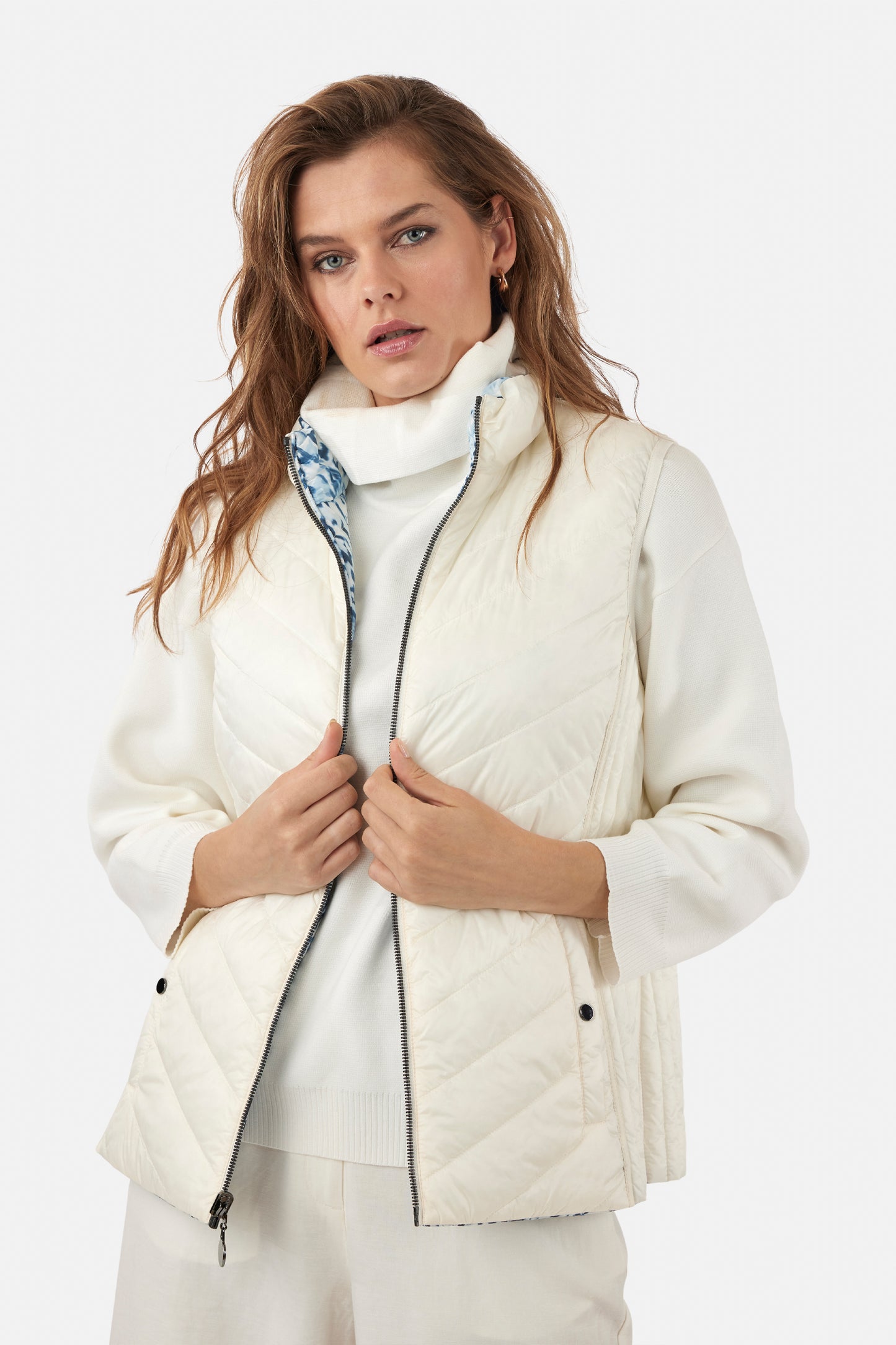 Frandsen Reversible Gilet Blue/White 425-588-6710