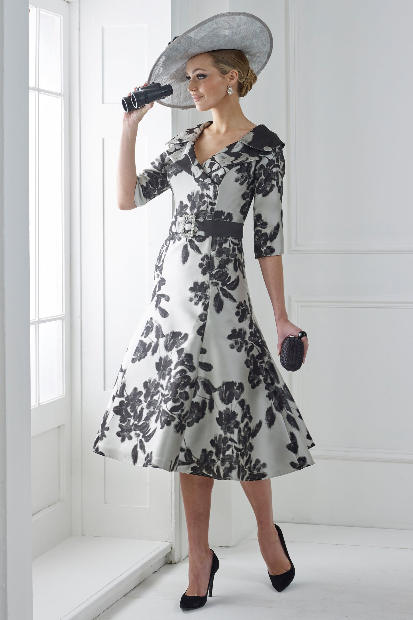 Irresistible Floral Detail Dress Black/Grey IR7310K