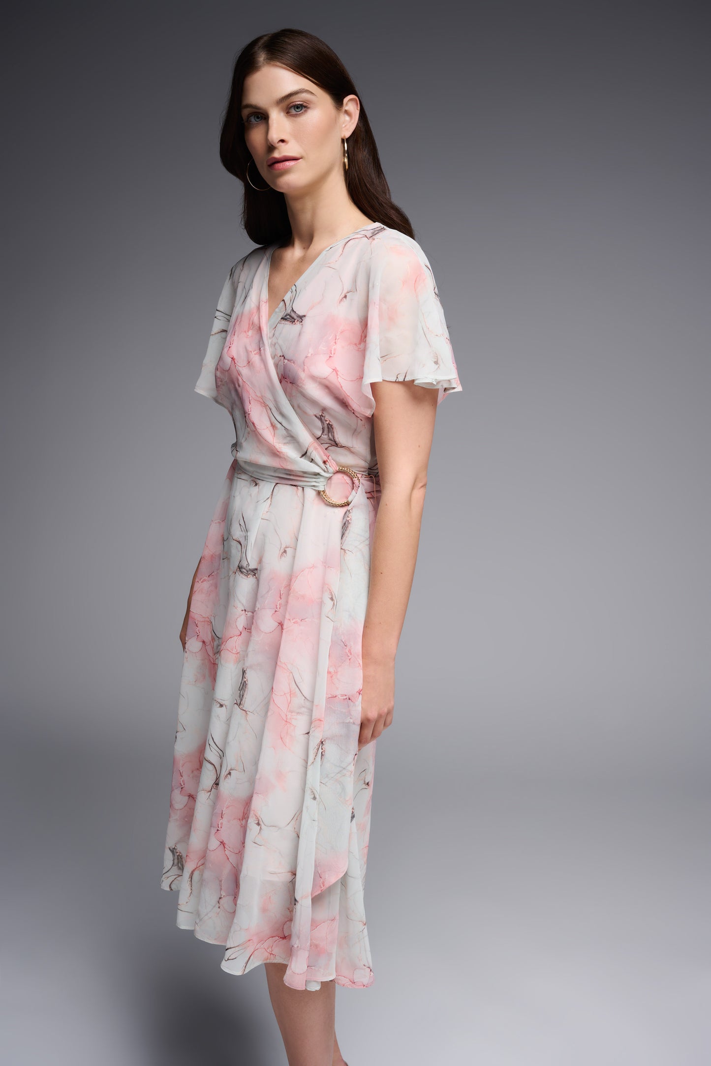 Joseph Ribkoff Floral Print Dress Mint/Multi 231713