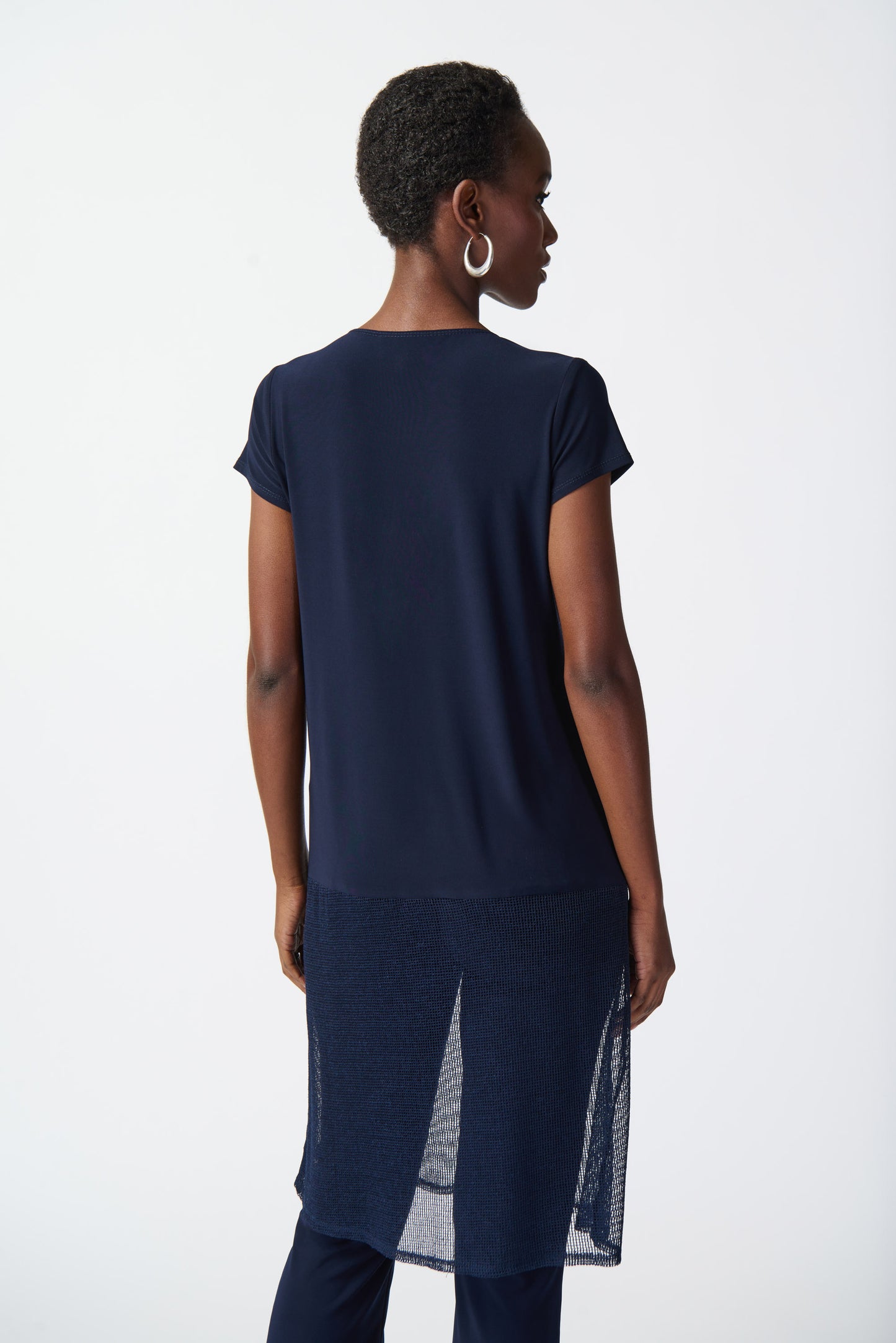 Joseph Ribkoff Silky Knit A-Line Tunic Midnight 241142-2166