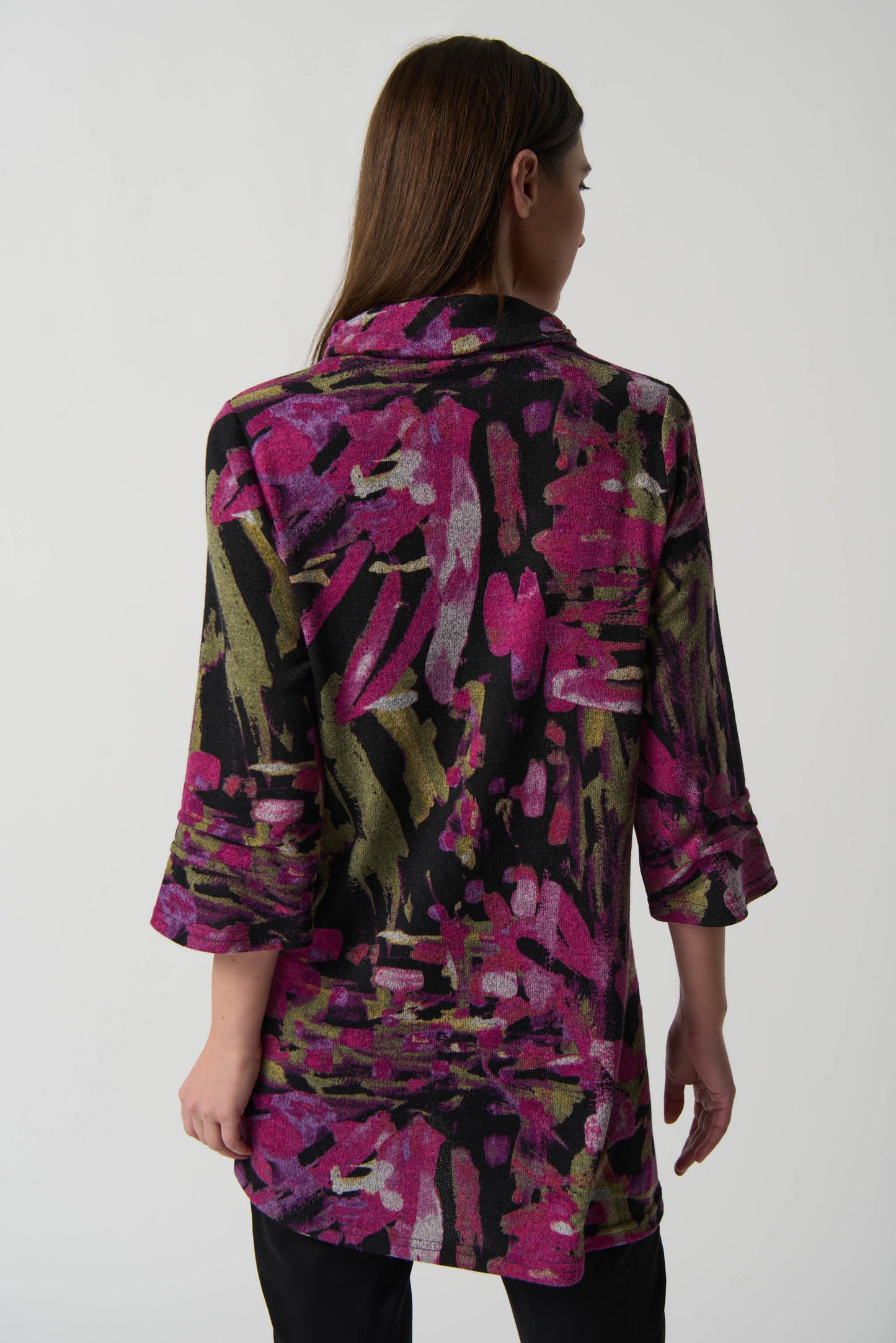 Joseph Ribkoff Abstract Print Tunic Top Multi/Black 233056-178