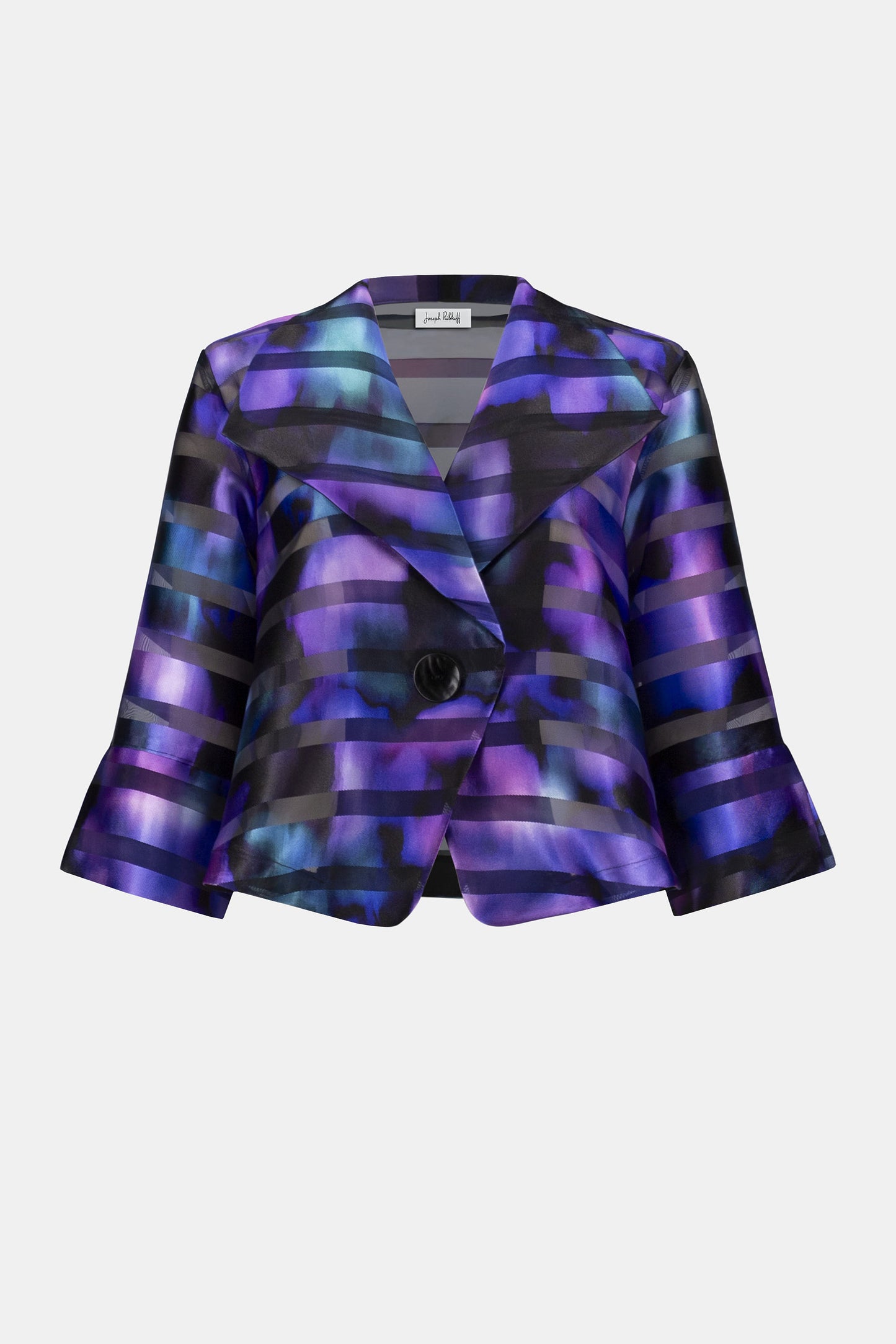 Joseph Ribkoff Novelty Abstract Print Swing Jacket Black/Multi 253745-178