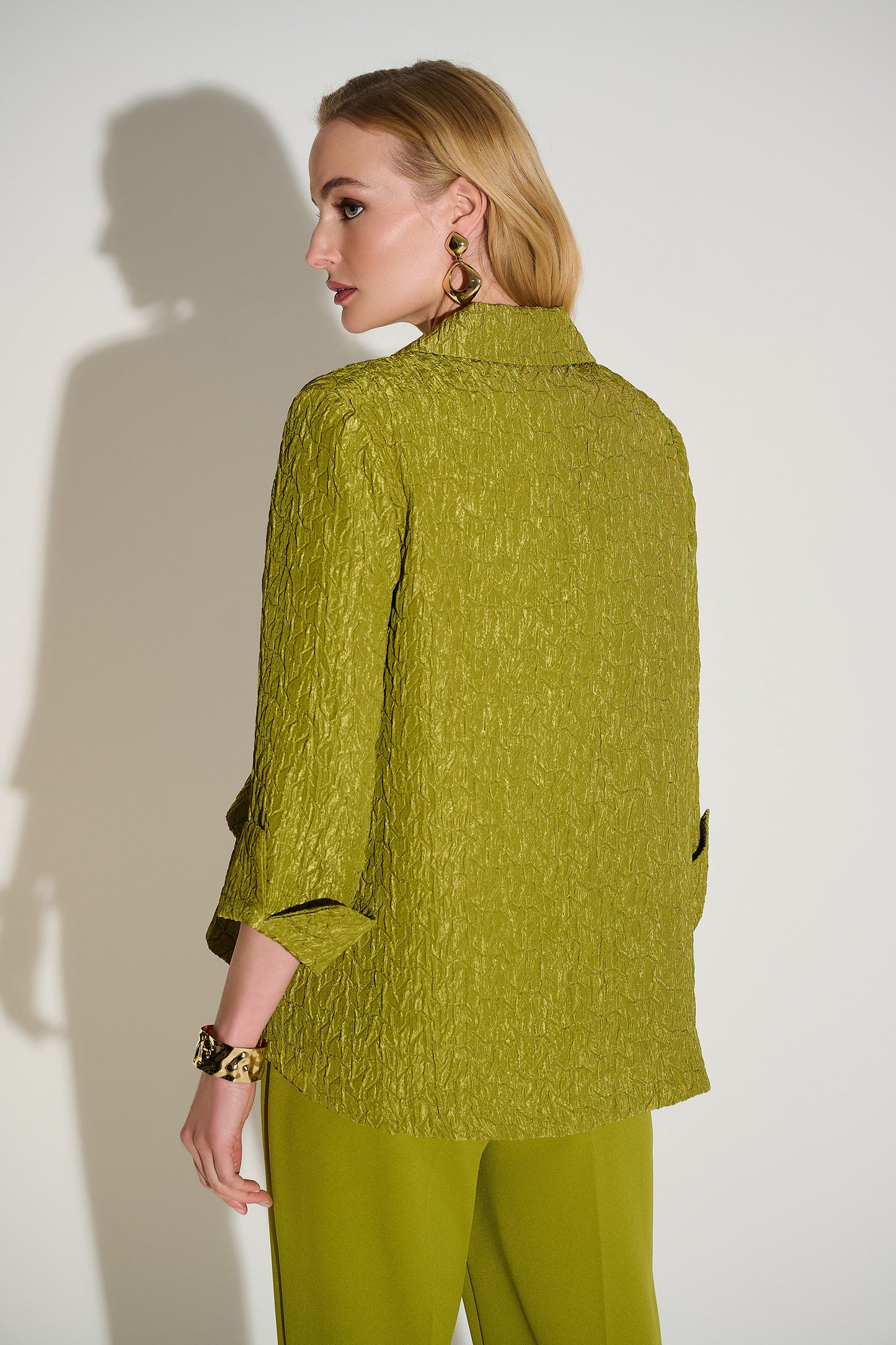 Joseph Ribkoff Textured Jacquard Swing Jacket Fern 253773-4431