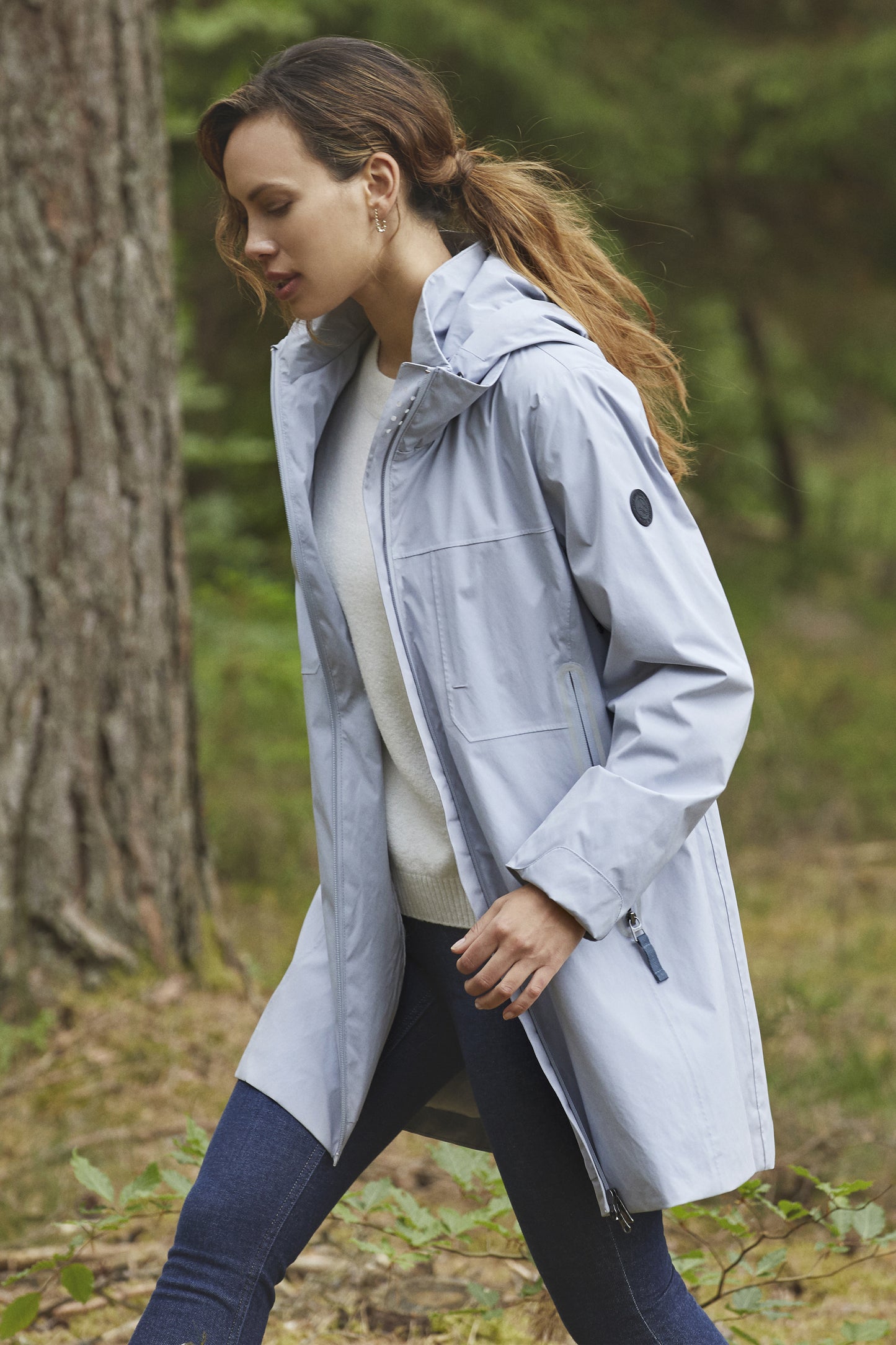 Junge Lis Waterproof Hooded Jacket Dolphin 0125-2893-88-92