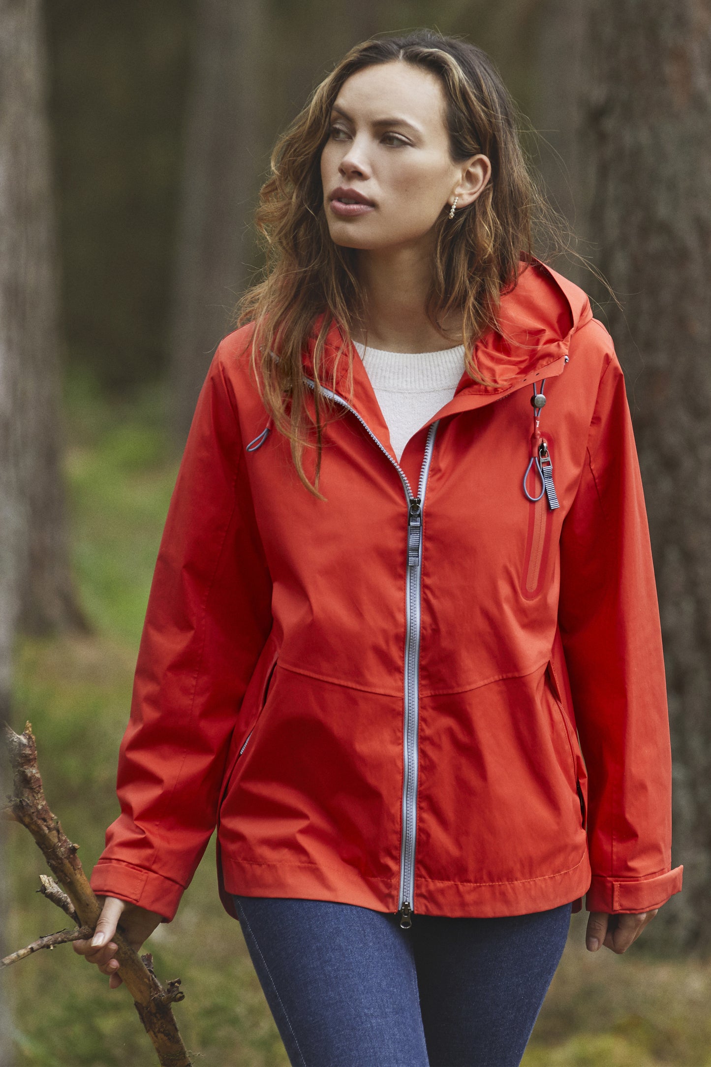 Junge Liselotte Waterproof Hooded Jacket Tabasco 0125-2894-88-39