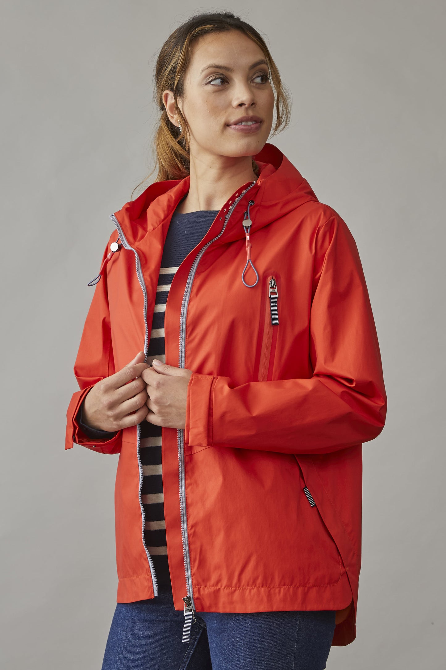 Junge Liselotte Waterproof Hooded Jacket Tabasco 0125-2894-88-39