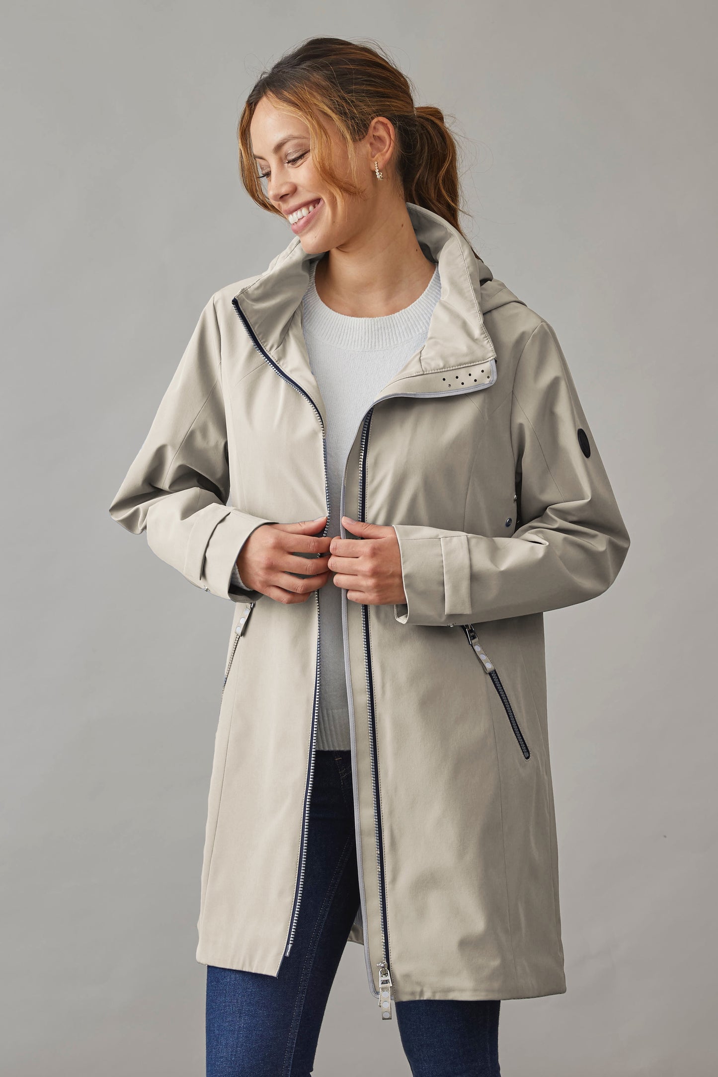 Junge Longline Lydia Functional Jacket Latte 0125-2881-86-12