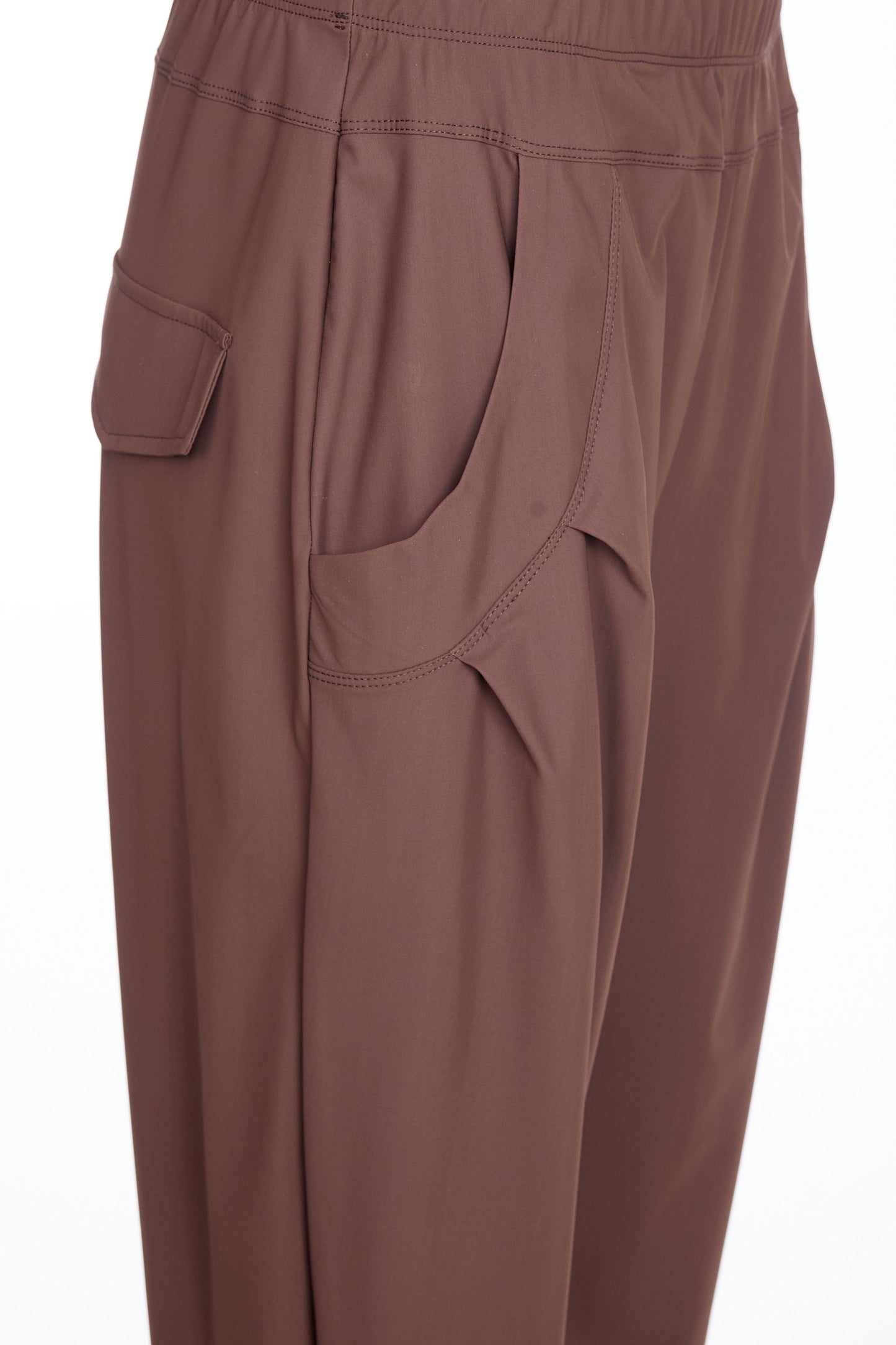 Naya Travel Fabric Cuffed Trousers Cocoa NAW25101-73