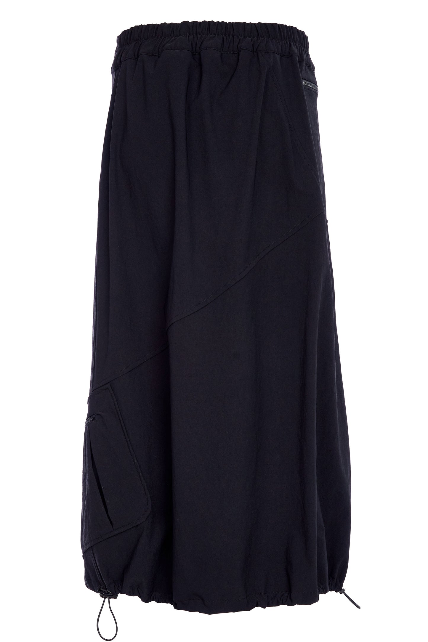Naya panelled skirt with stud at waist and zip details Black NAW25345-09