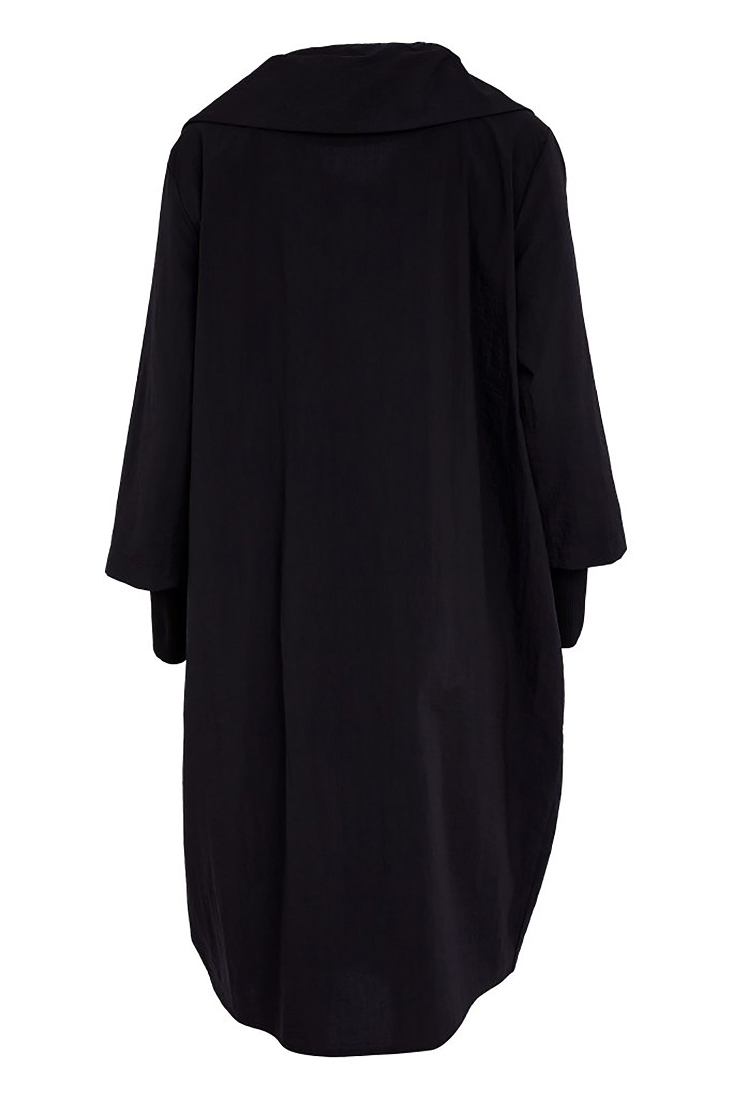 Naya Hooded Coat With D Ring Trim Black NAS26170-09