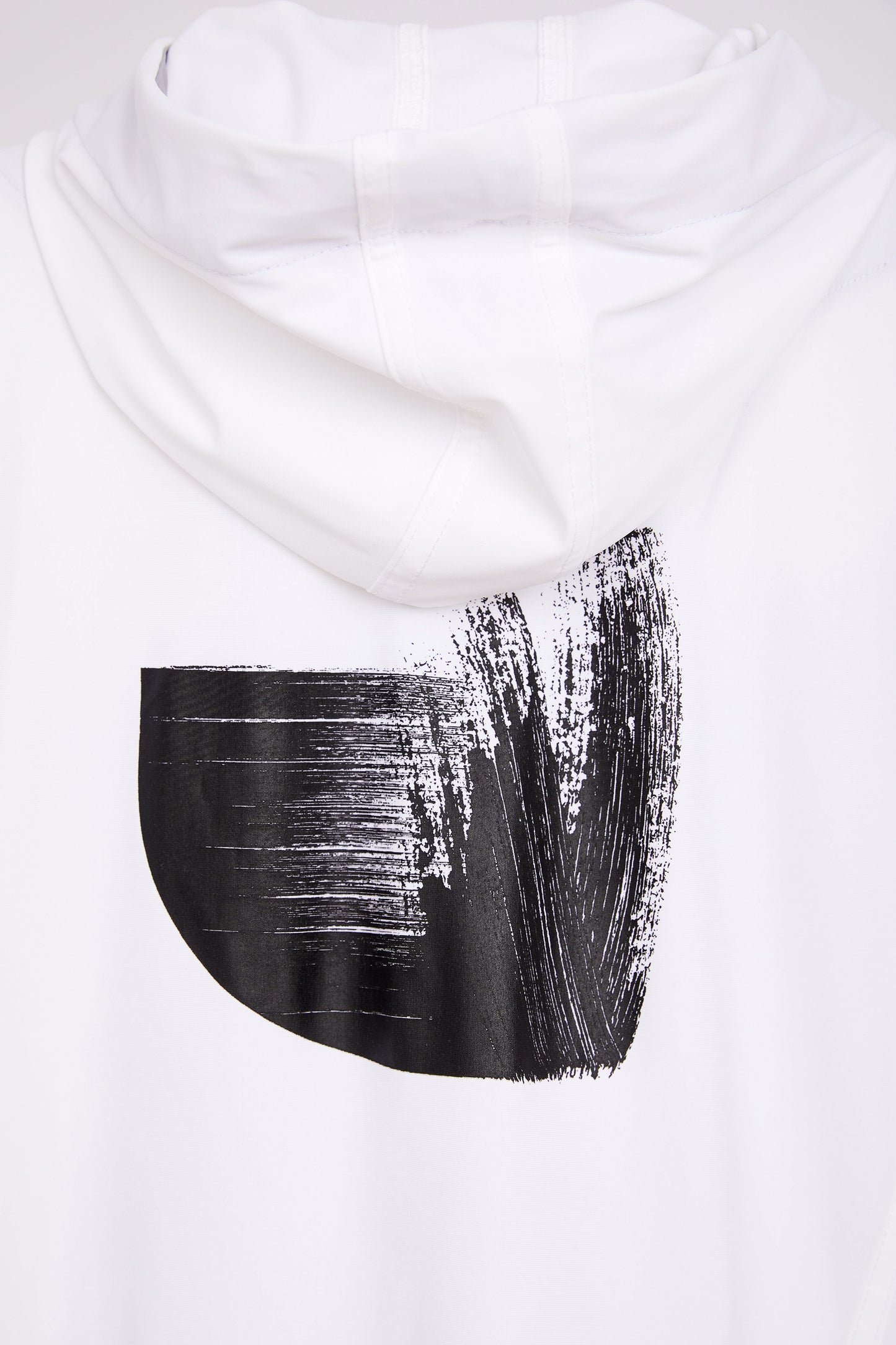 Naya Hooded Jacket With Contrast Sections White & Dove NAS26191-183