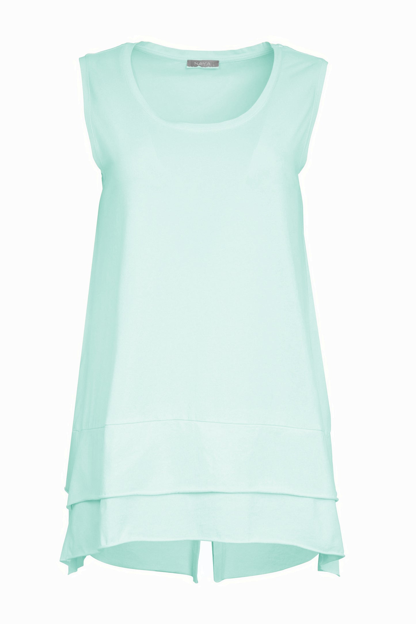 Naya Cami Top With Raw Hem Band Mint NAS26115-54