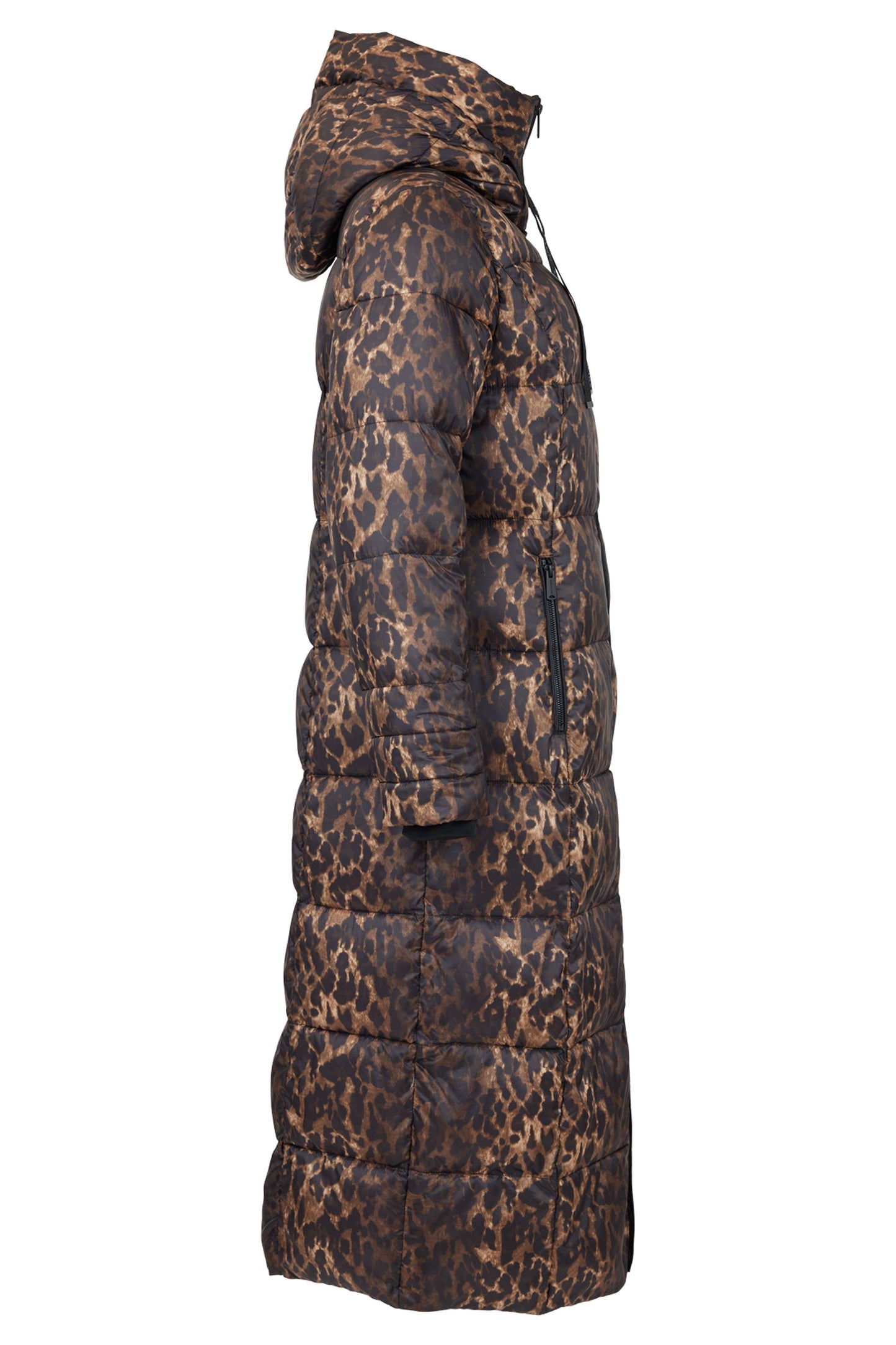 Normann Animal Print Coat - Brown/Black - 4339-4557-191